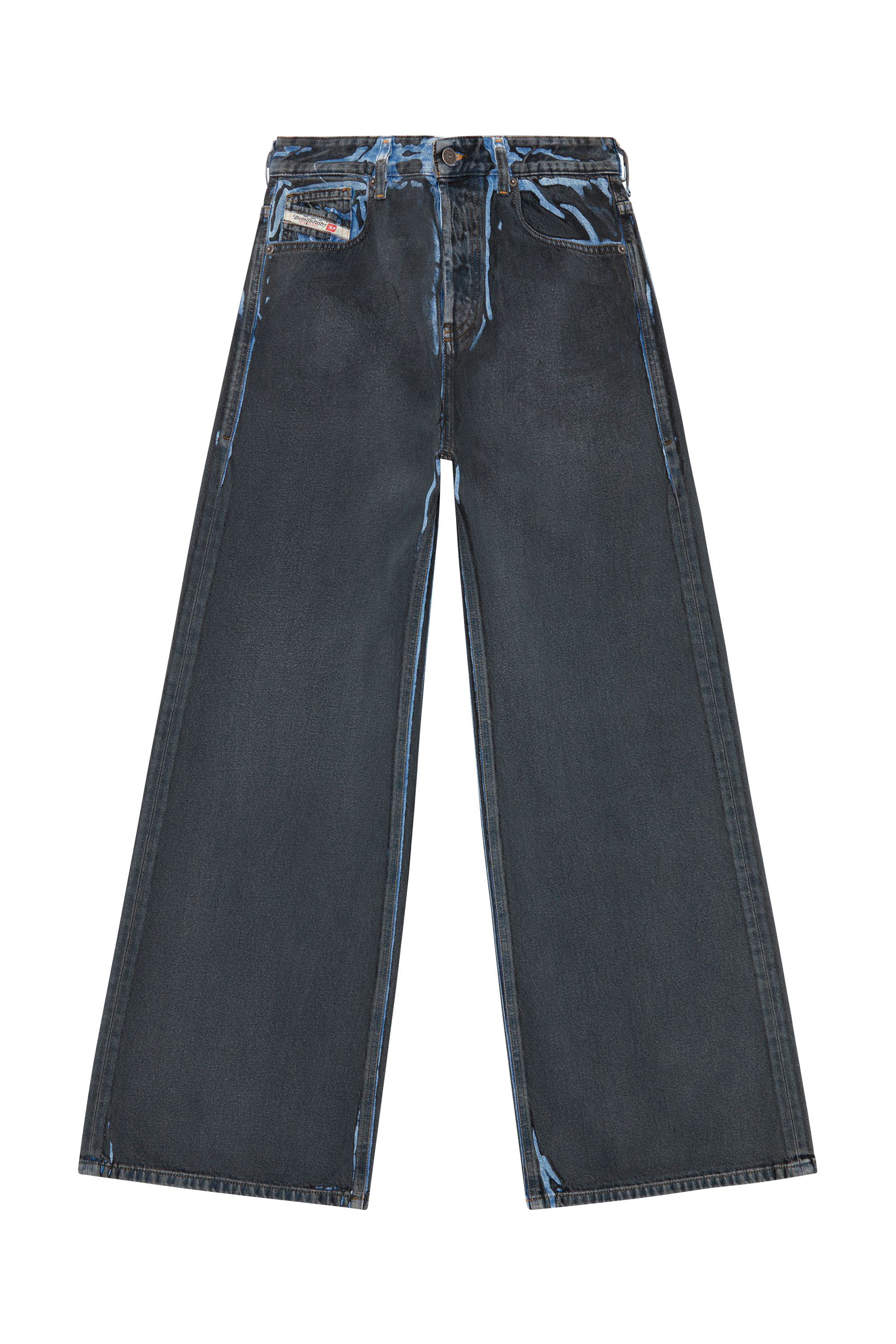 Diesel - Straight Jeans 1996 D-Sire 09I47, Nero/Grigio scuro - Image 5