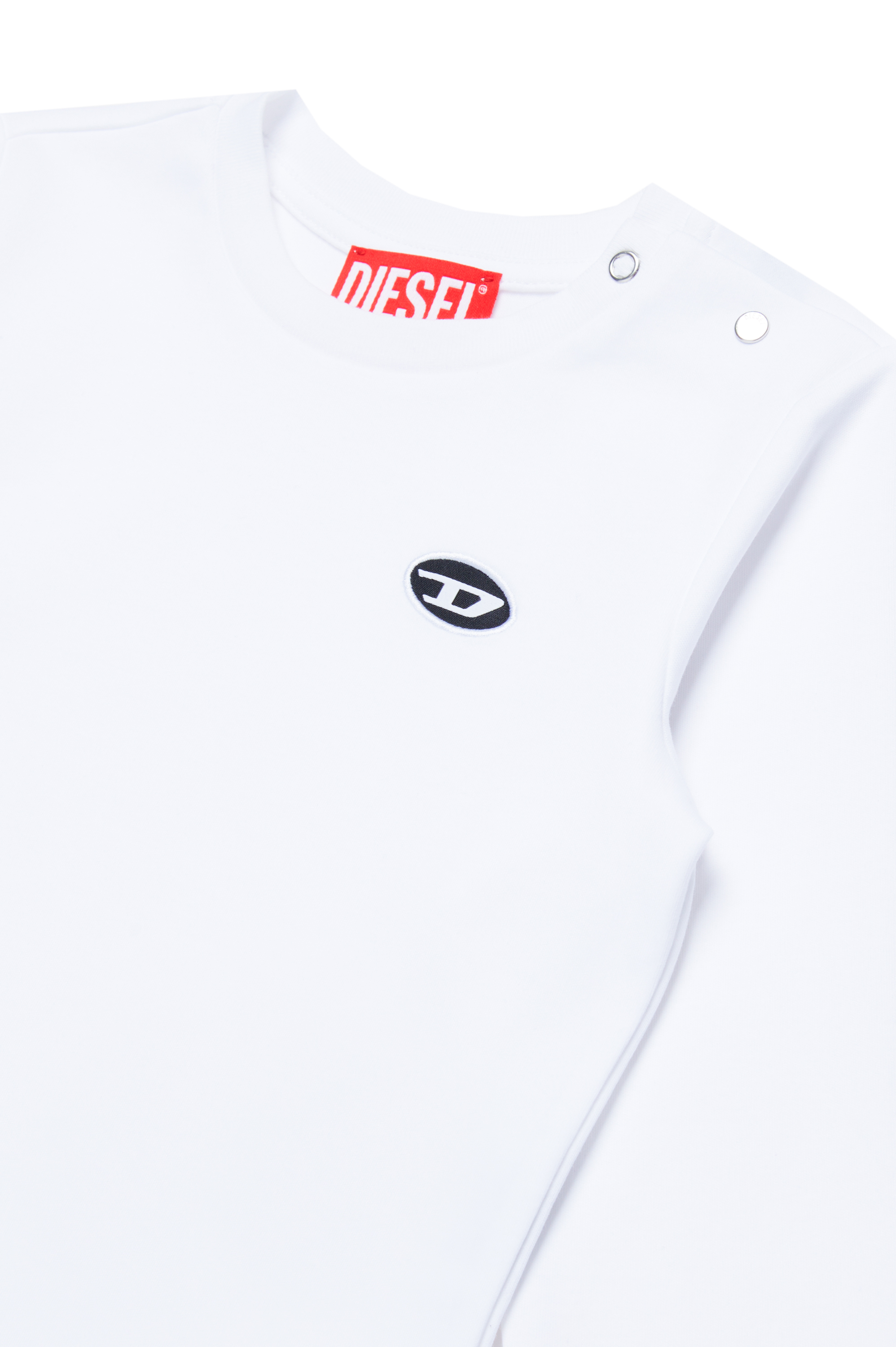 Diesel - TJUSTDOVALPJLSB, Homme T-shirt à manches longues en coton bio in Blanc - Image 3