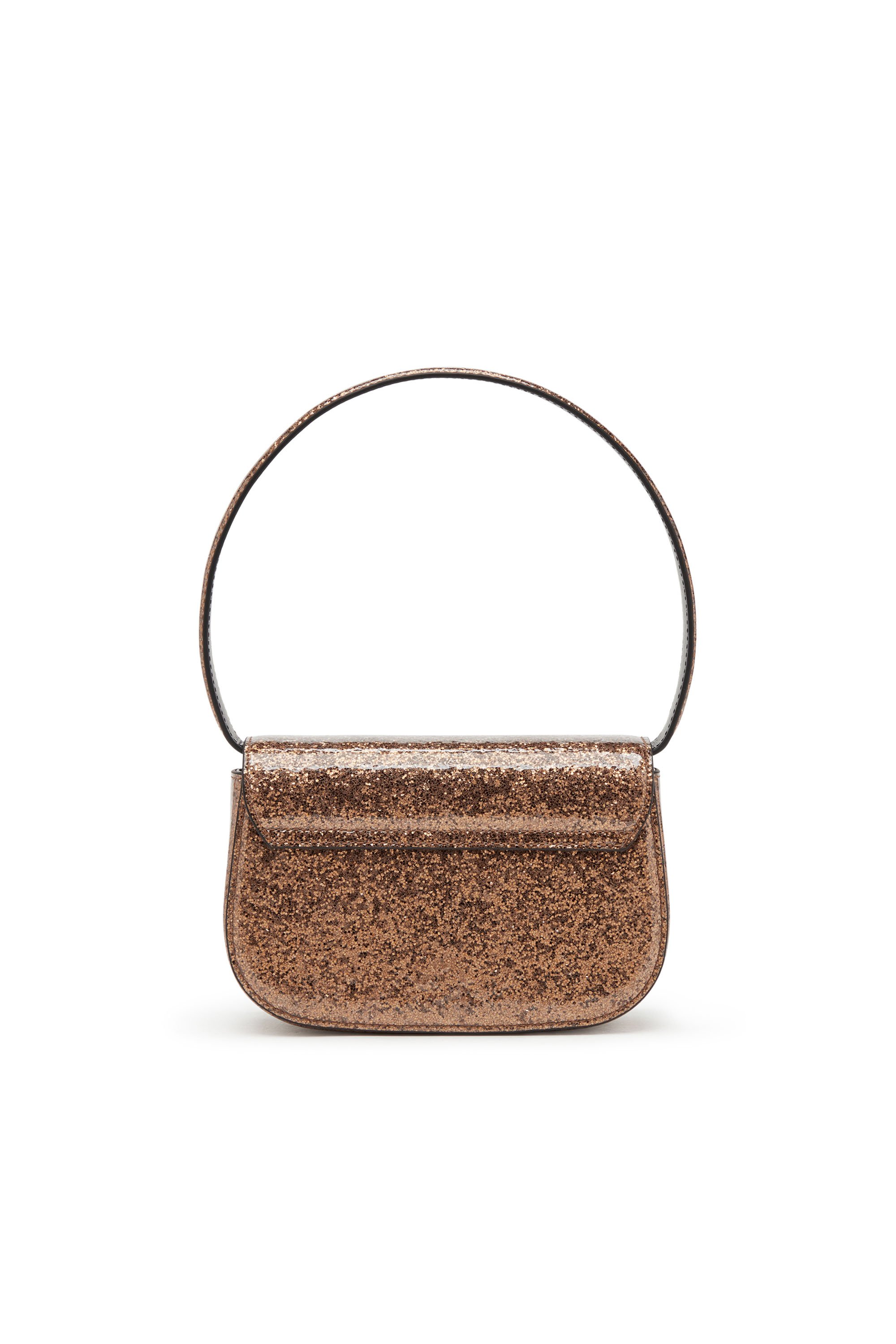 Diesel - 1DR, 1DR-Iconica borsa a spalla con macro glitter Donna in Marrone - 2