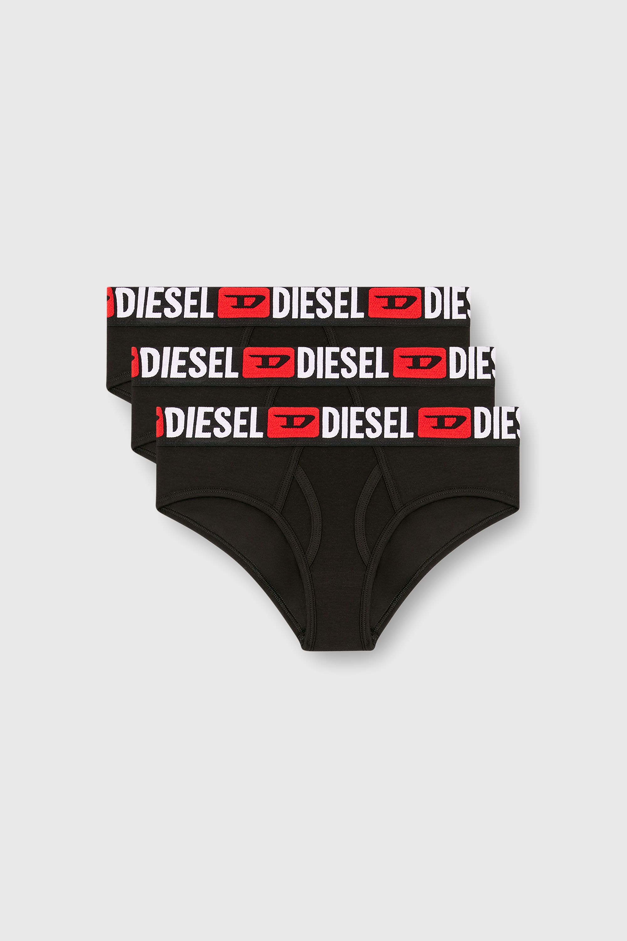 Diesel - OXY-D-CORE-3PACK, Lot de trois culottes avec maxi logo &agrave; la taille Femme in Noir - 1