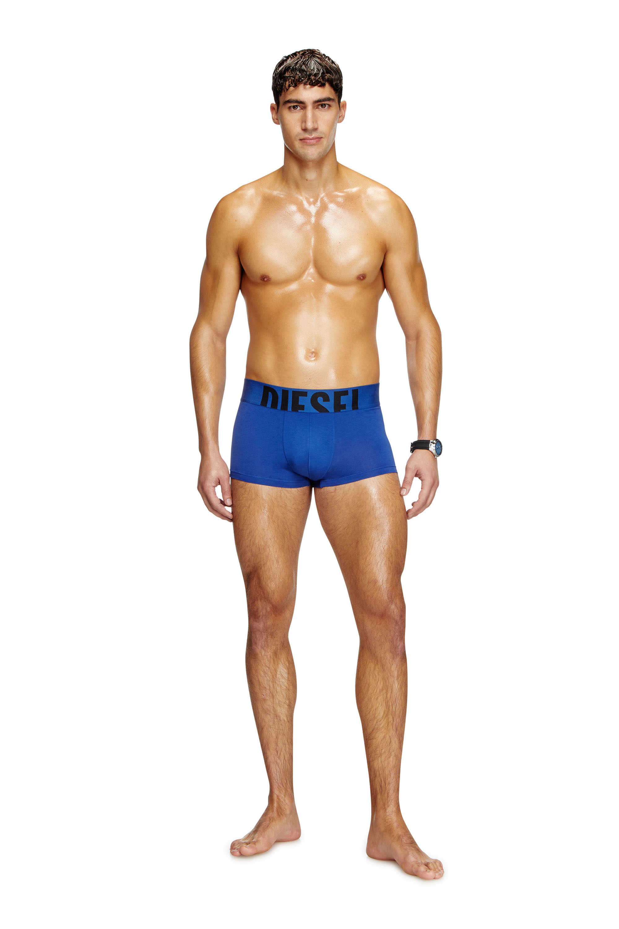 Diesel - DAMIEN-D-POP-55, Slip con logo tagliato Uomo in Blu - 2