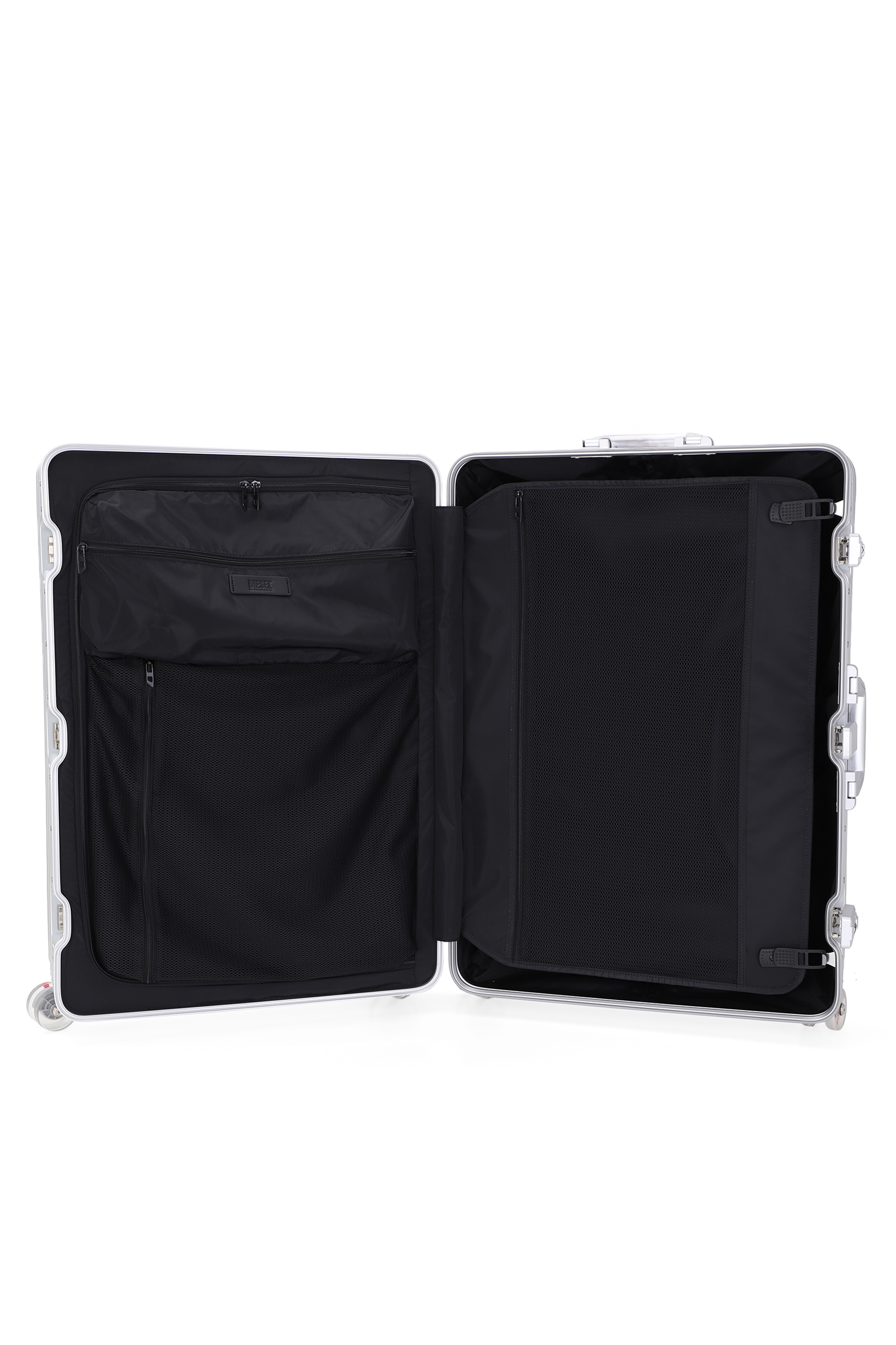 Diesel - DIESEL ALUMINUM TROLLEY- DSL002, Valigia in alluminio taglia L Unisex in Argento - 3