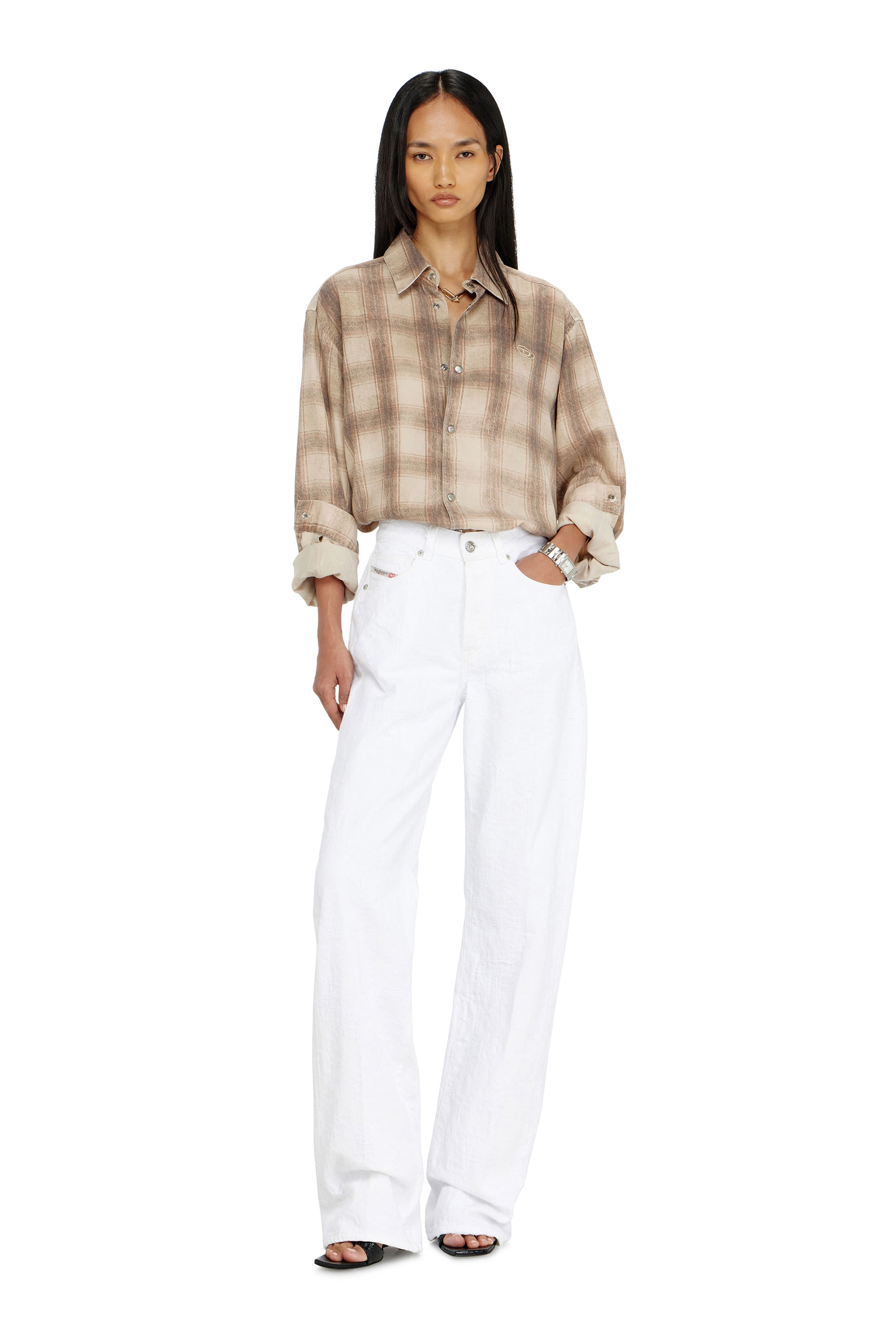 Diesel - Regular Jeans 1971 D-Sent 007EX Femme, Blanc - Image 1