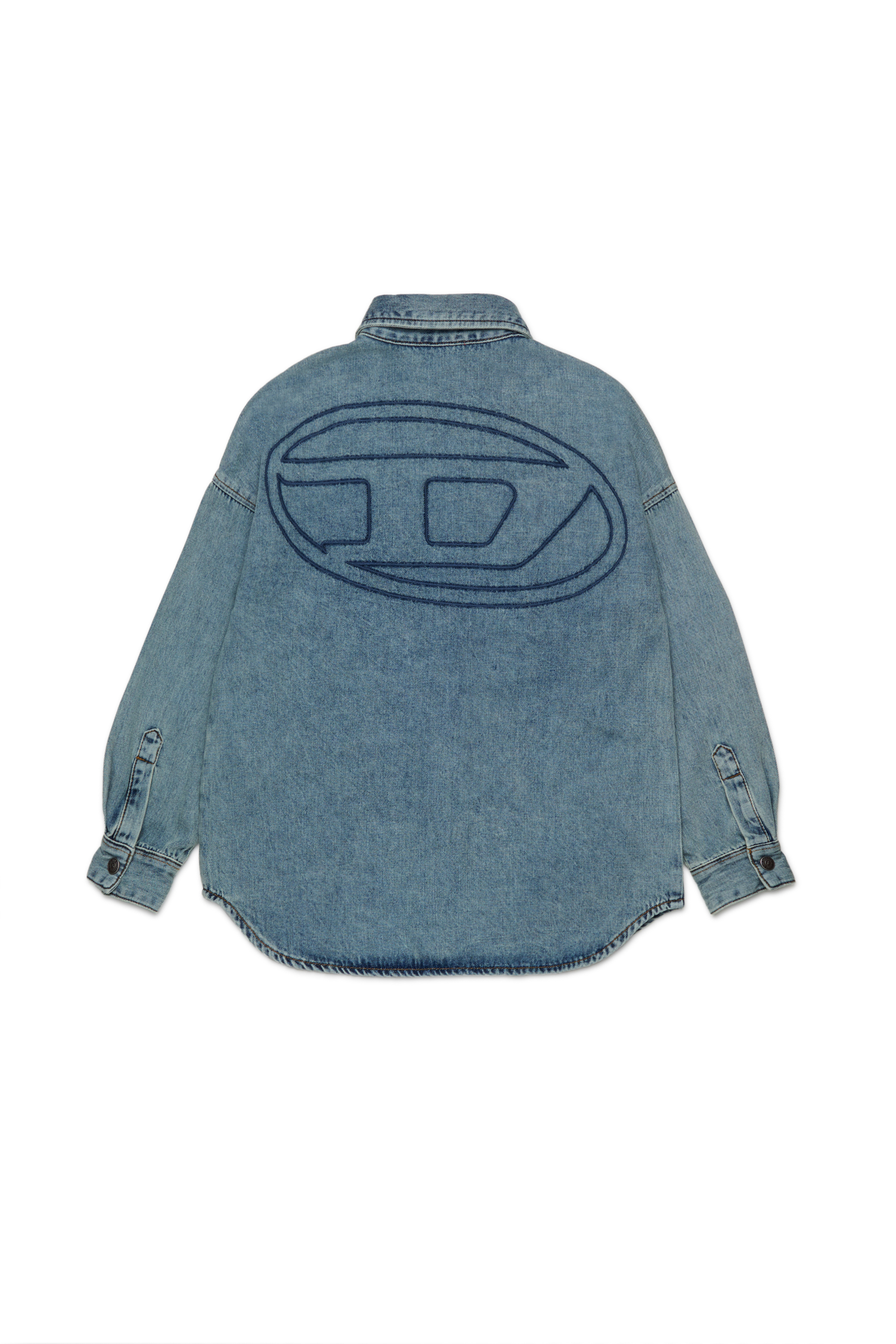 Diesel - CKAMA, Chemise en denim avec logo au dos Homme in Bleu - 2