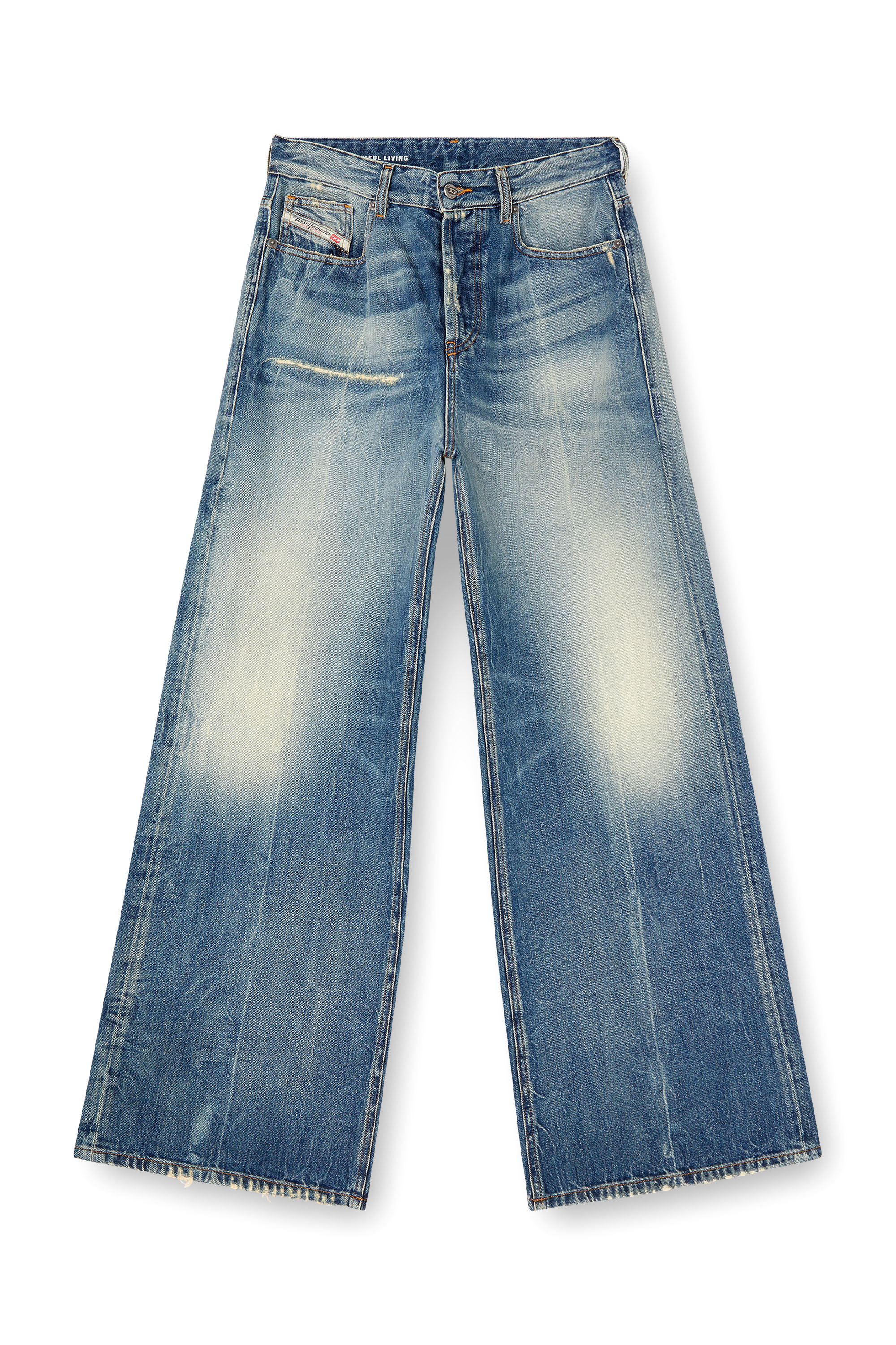 Diesel - Relaxed Jeans 1996 D-Sire 09L47 Donna, Blu medio - Image 2