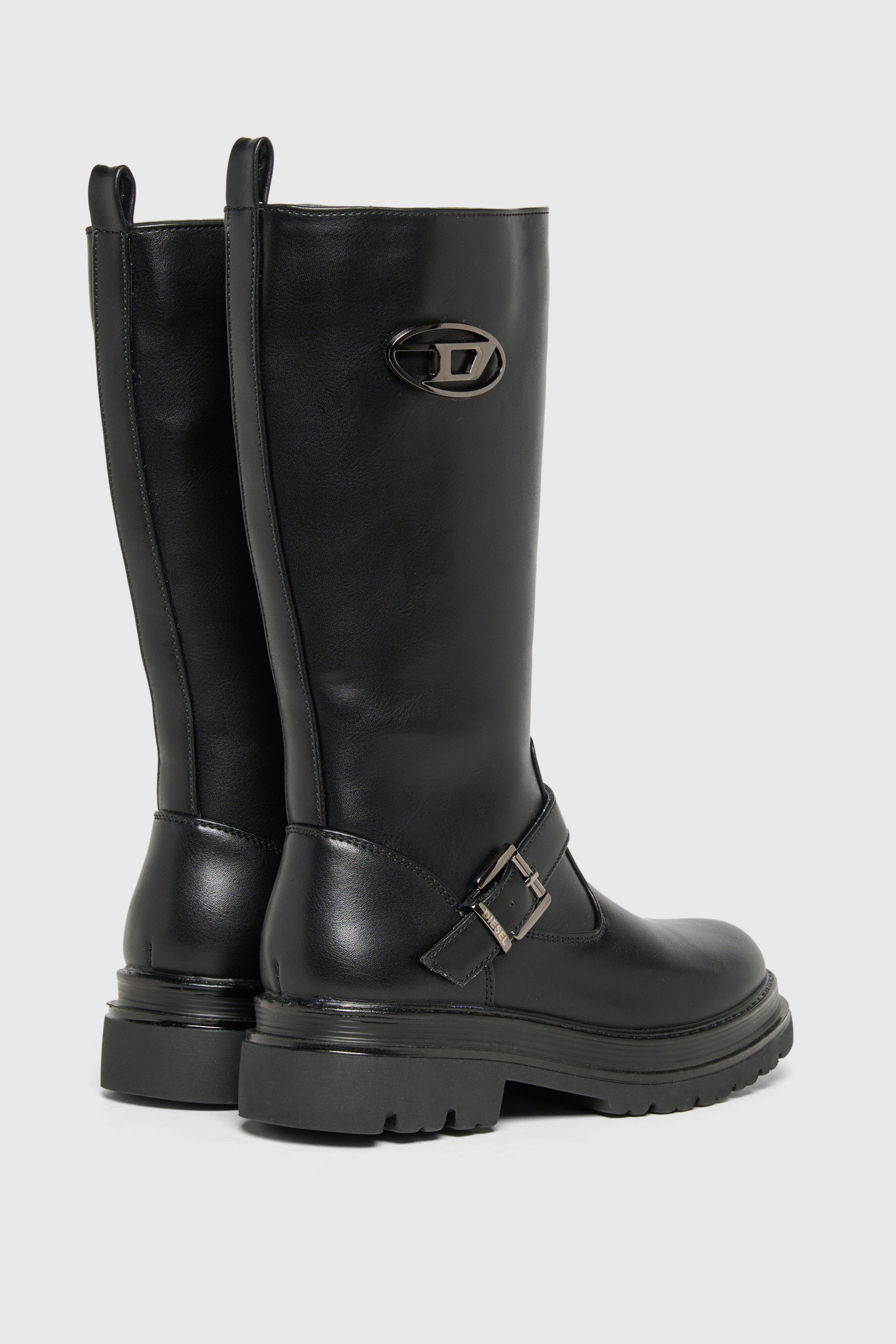 Diesel - D-KRILTY, Unisex D-Krilty - Hohe Stiefel mit Schnallendetail in Schwarz - 3