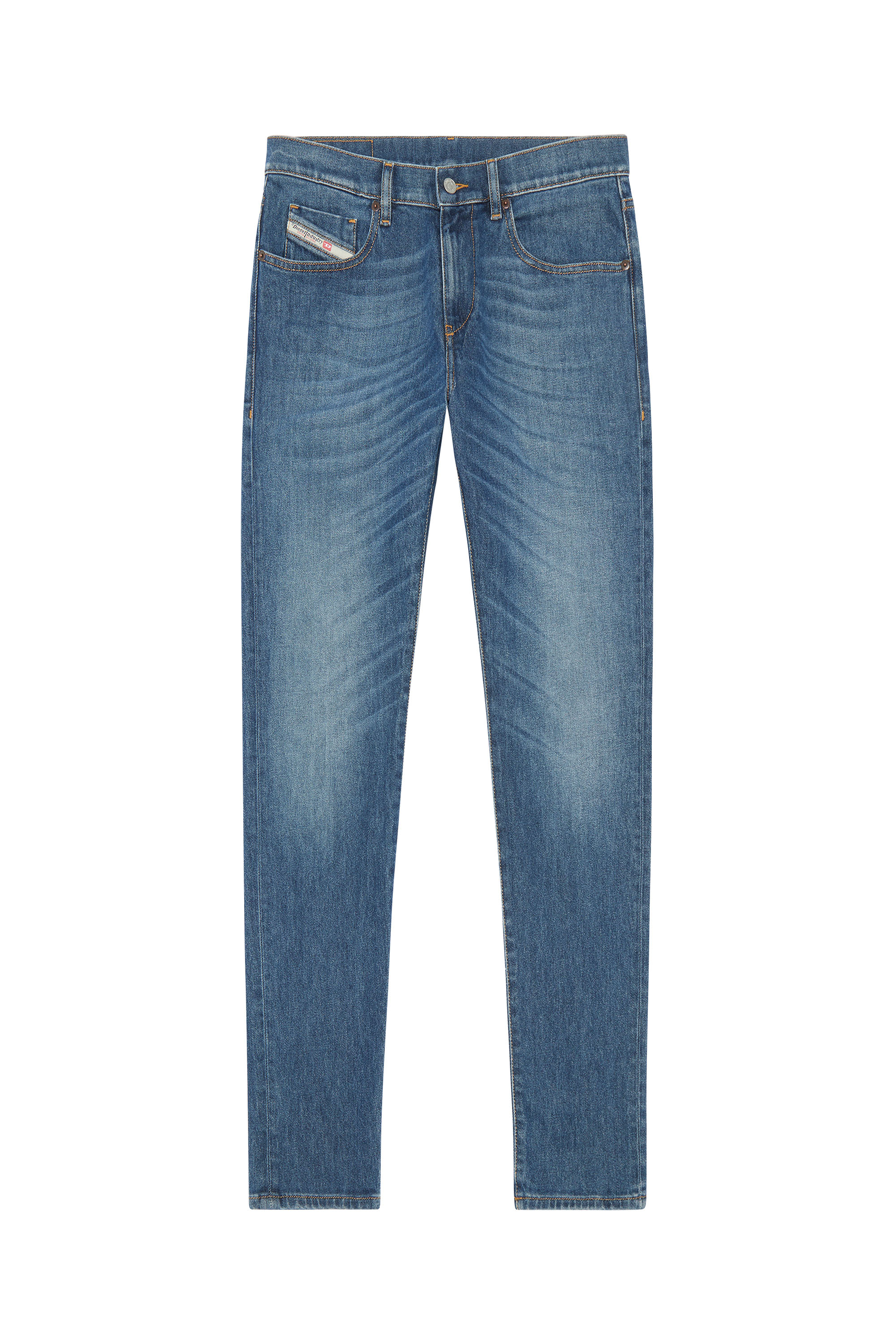 Diesel - Slim Jeans 2019 D-Strukt 09F88, Blu medio - Image 5