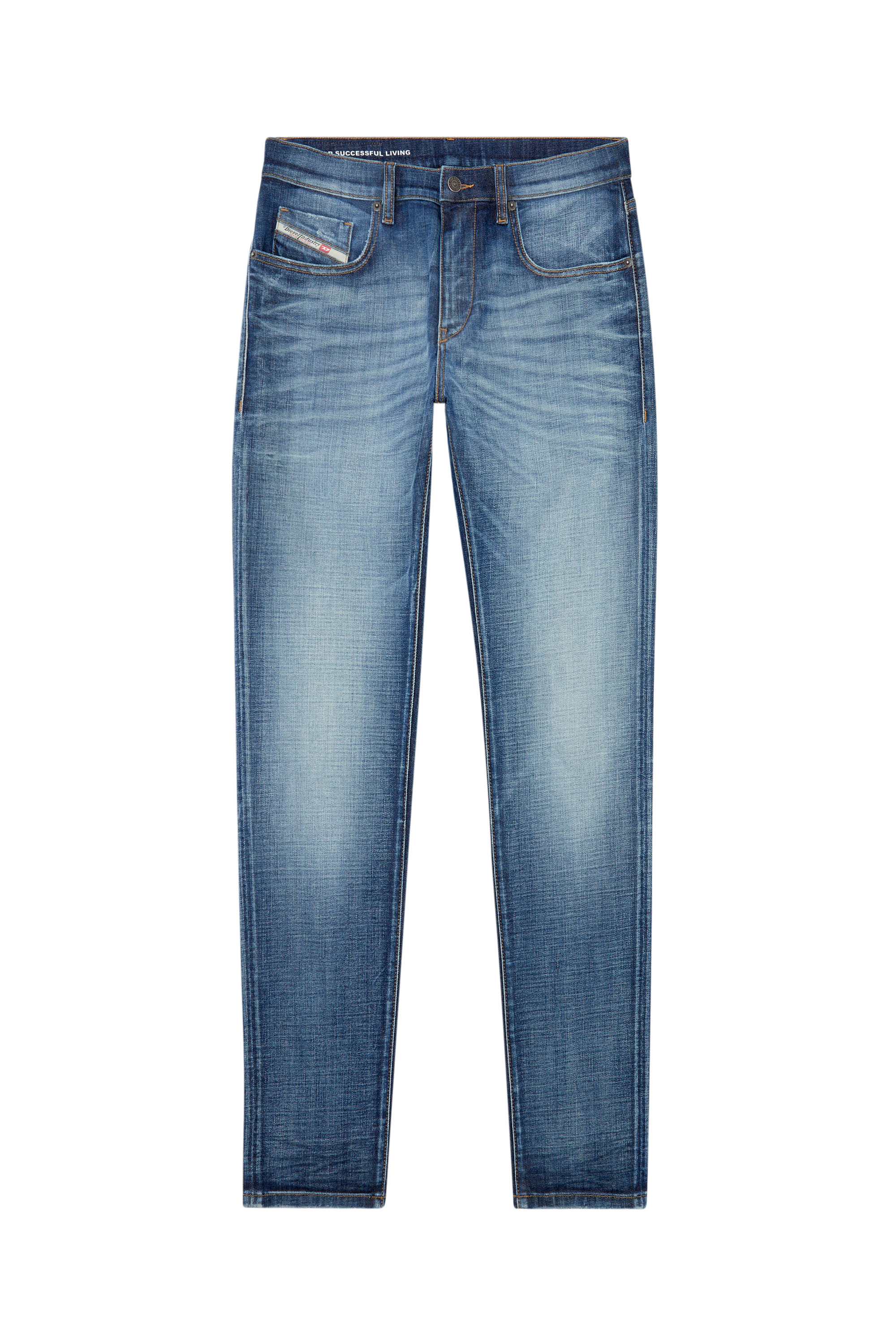 Diesel - Slim Jeans 2019 D-Strukt 0DQAE, Bleu moyen - Image 5