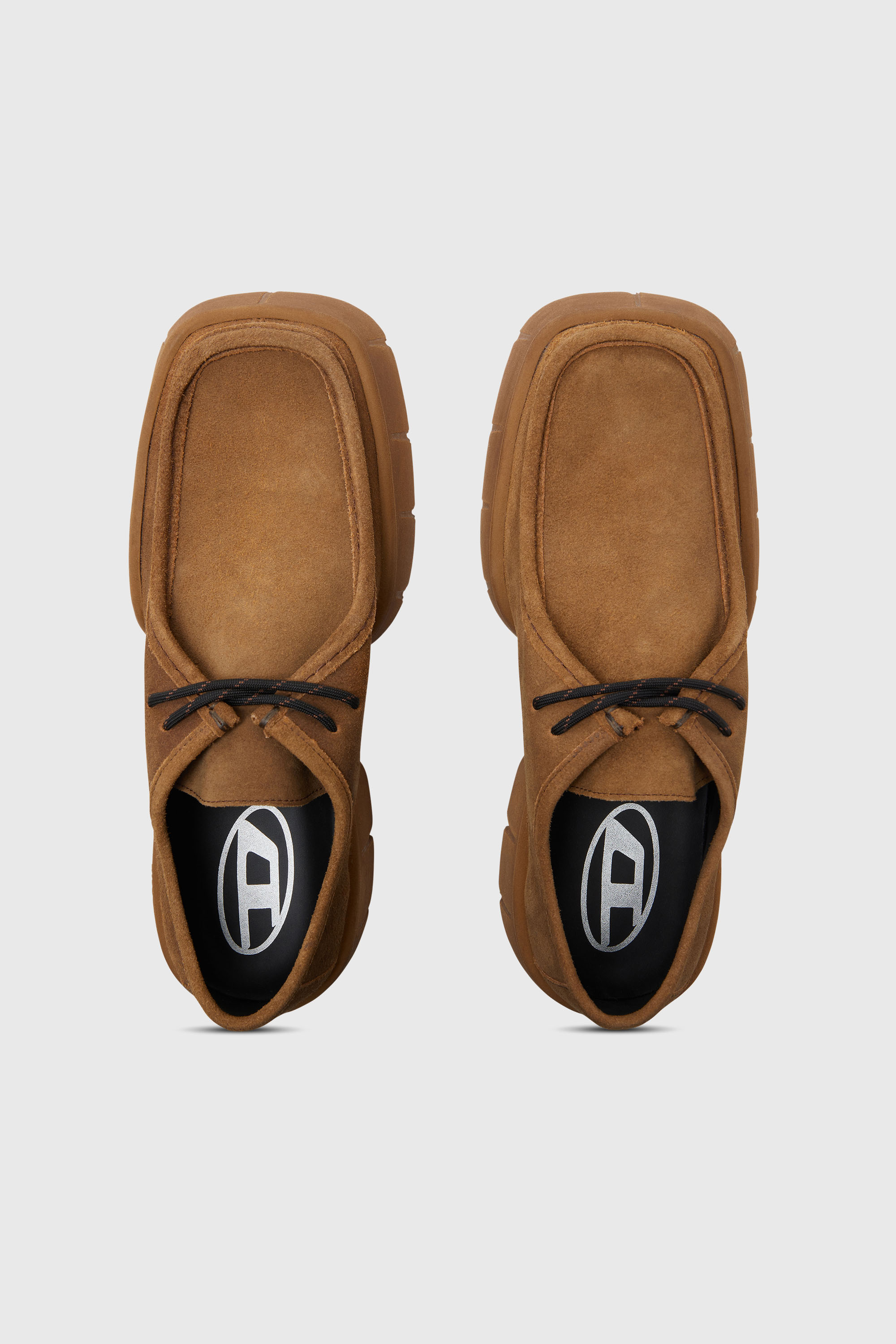 Diesel - D-TEX WB, D-Tex-Scarpe mocassino in suede cerato Uomo in Marrone - 5