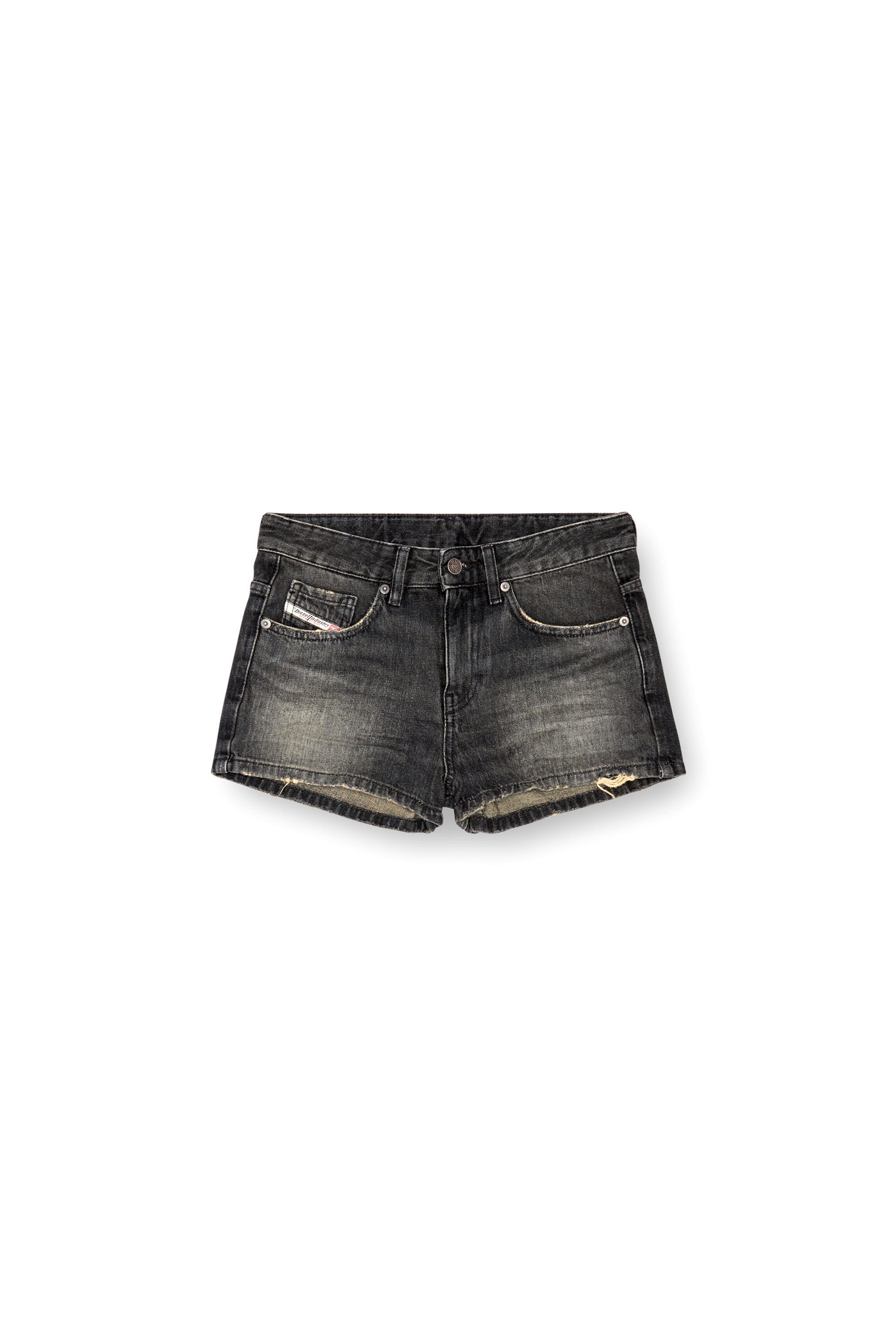 Diesel - DE-YUBA, Short en denim Femme in Noir - 2