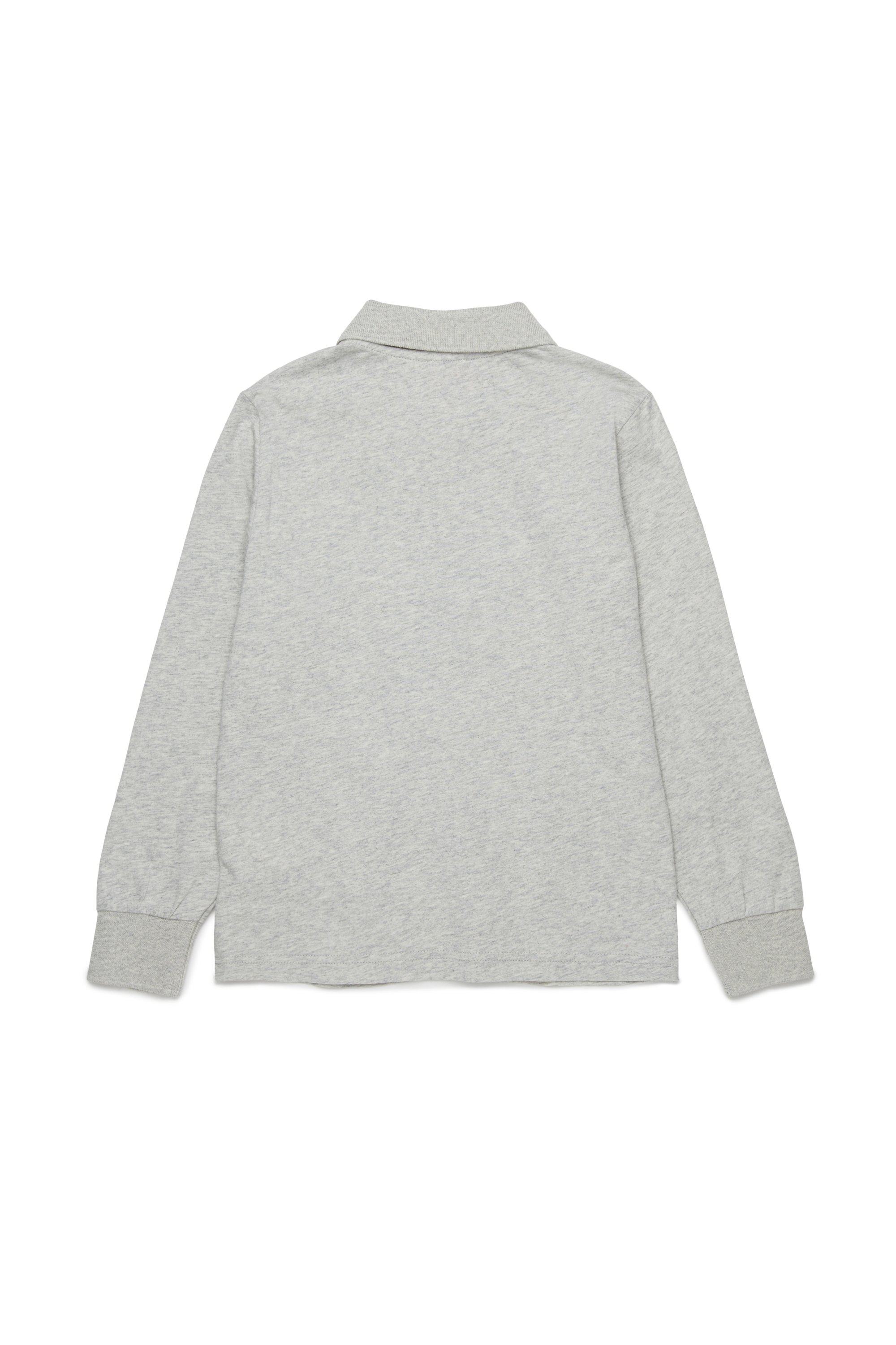 Diesel - TAKAO, Polo in cotone con logo Uomo in Grigio - 2