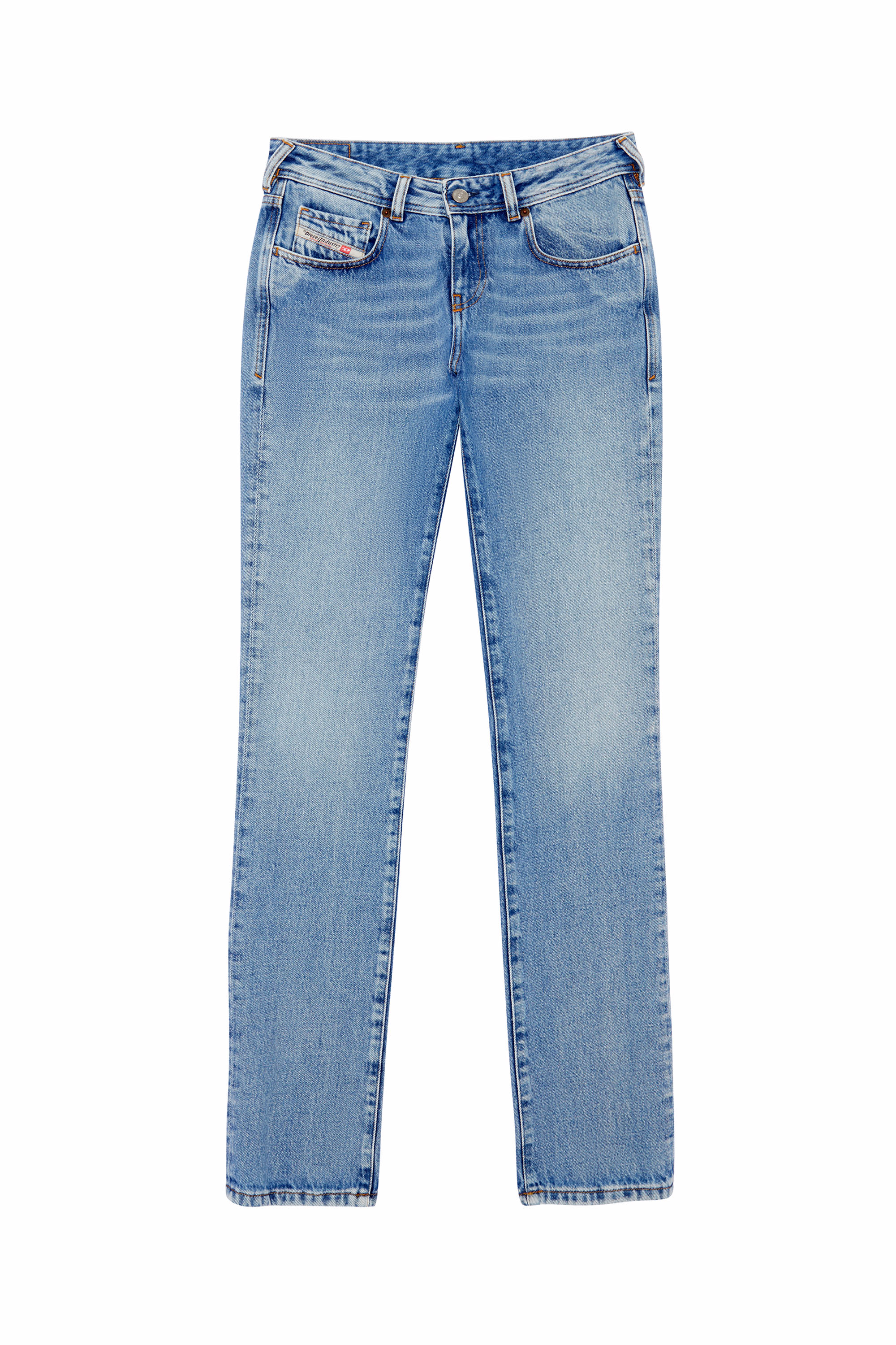 2002 09C16 Straight Jeans, Mittelblau - Jeans