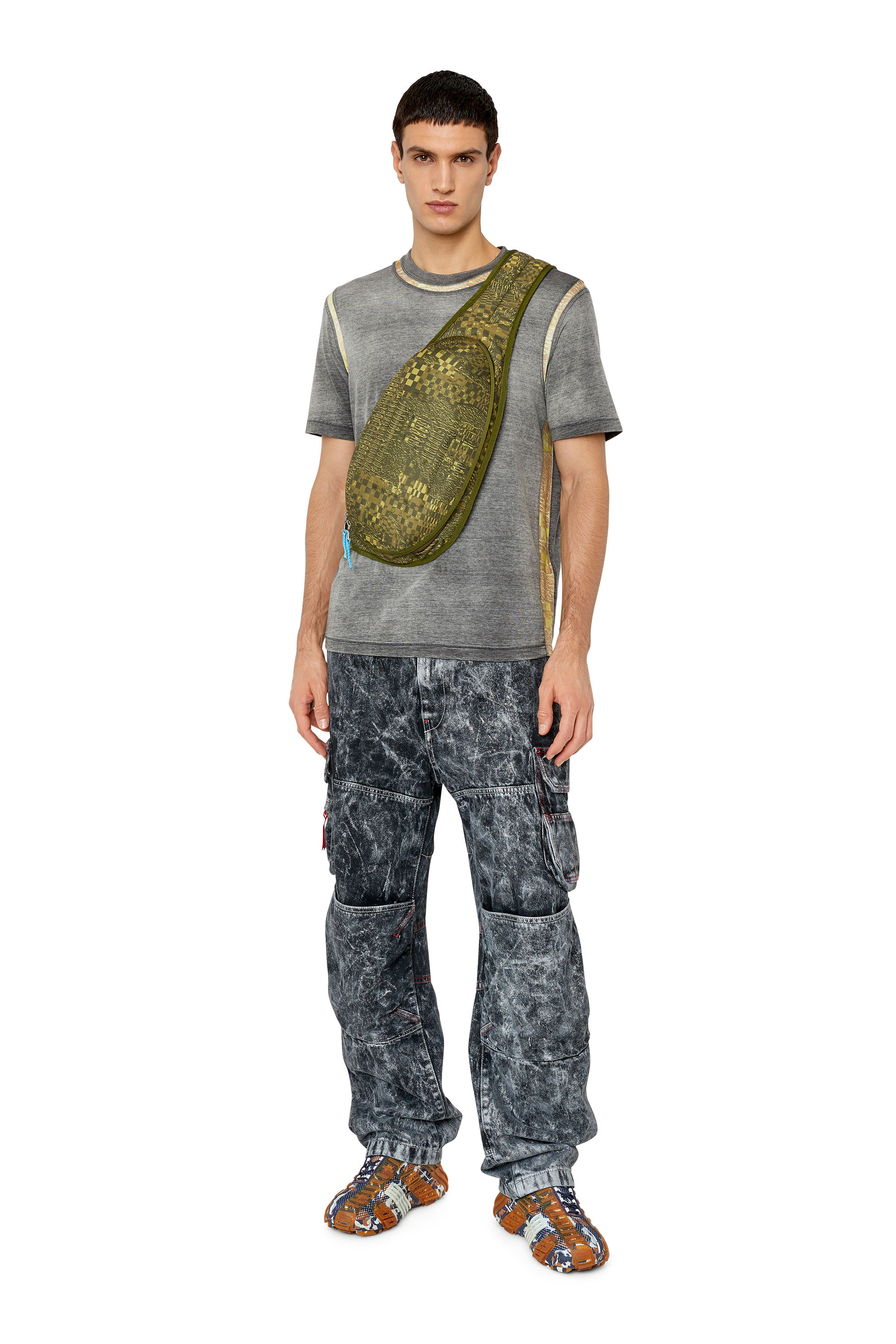 Diesel - 1DR-POD SLING BAG, Armeegrün - Image 6