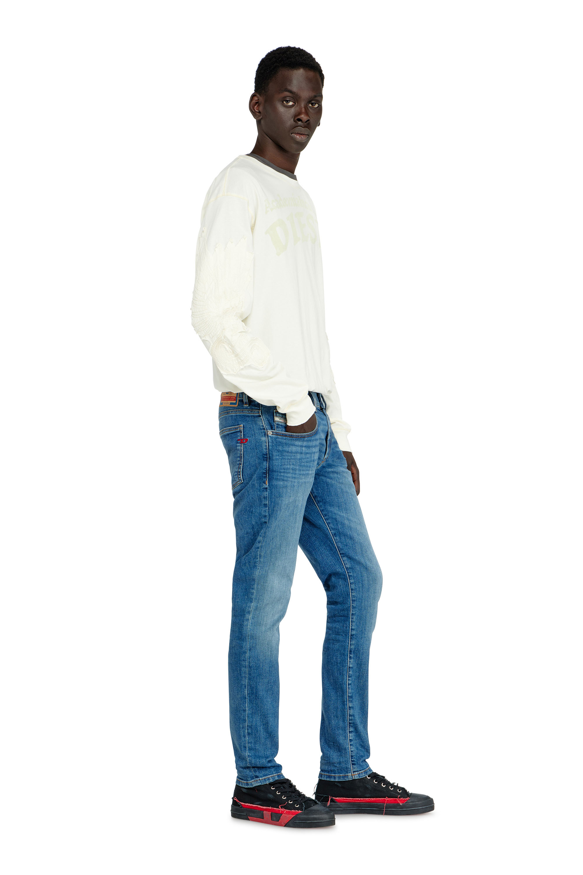 Diesel - Slim Jeans 2019 D-Strukt 0KIAL Homme, Bleu Clair - Image 3