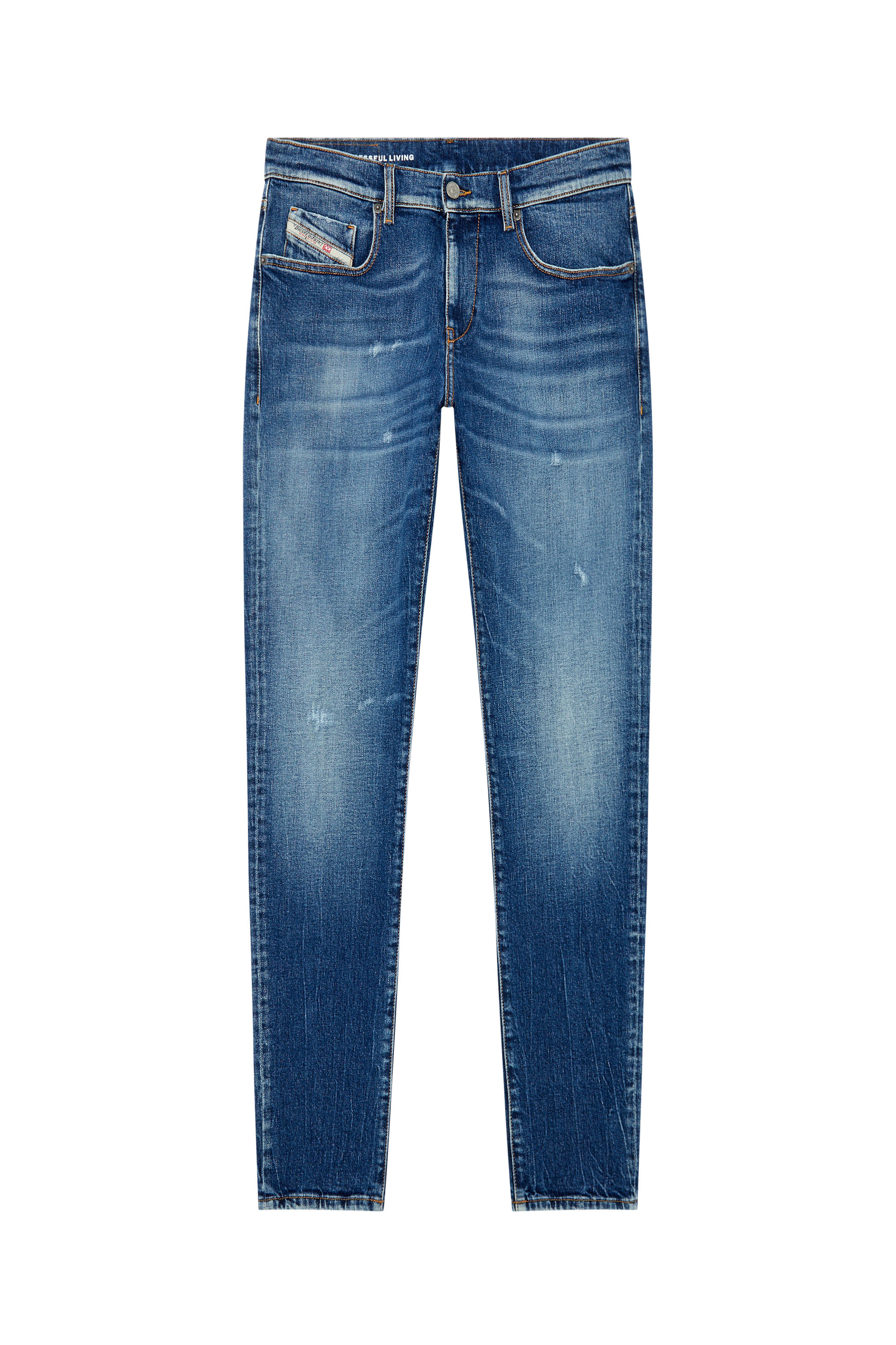 Diesel - Slim Jeans 2019 D-Strukt 007T3, Mittelblau - Image 5