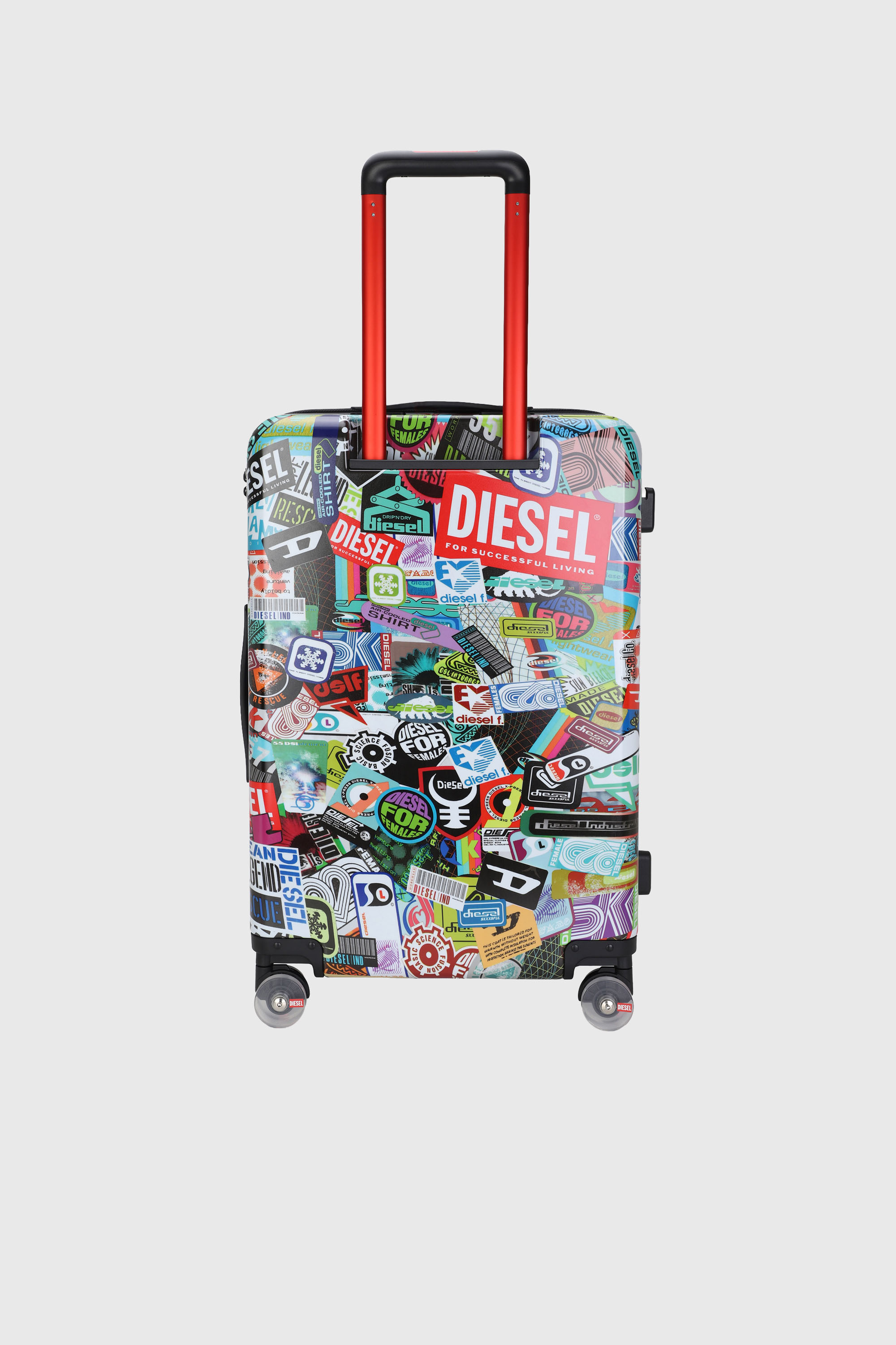 Diesel - DIESEL PC PRINTED TROLLEY-STICKERS- DSL0, Valigia stile sticker taglia M Unisex in Multicolor - 2
