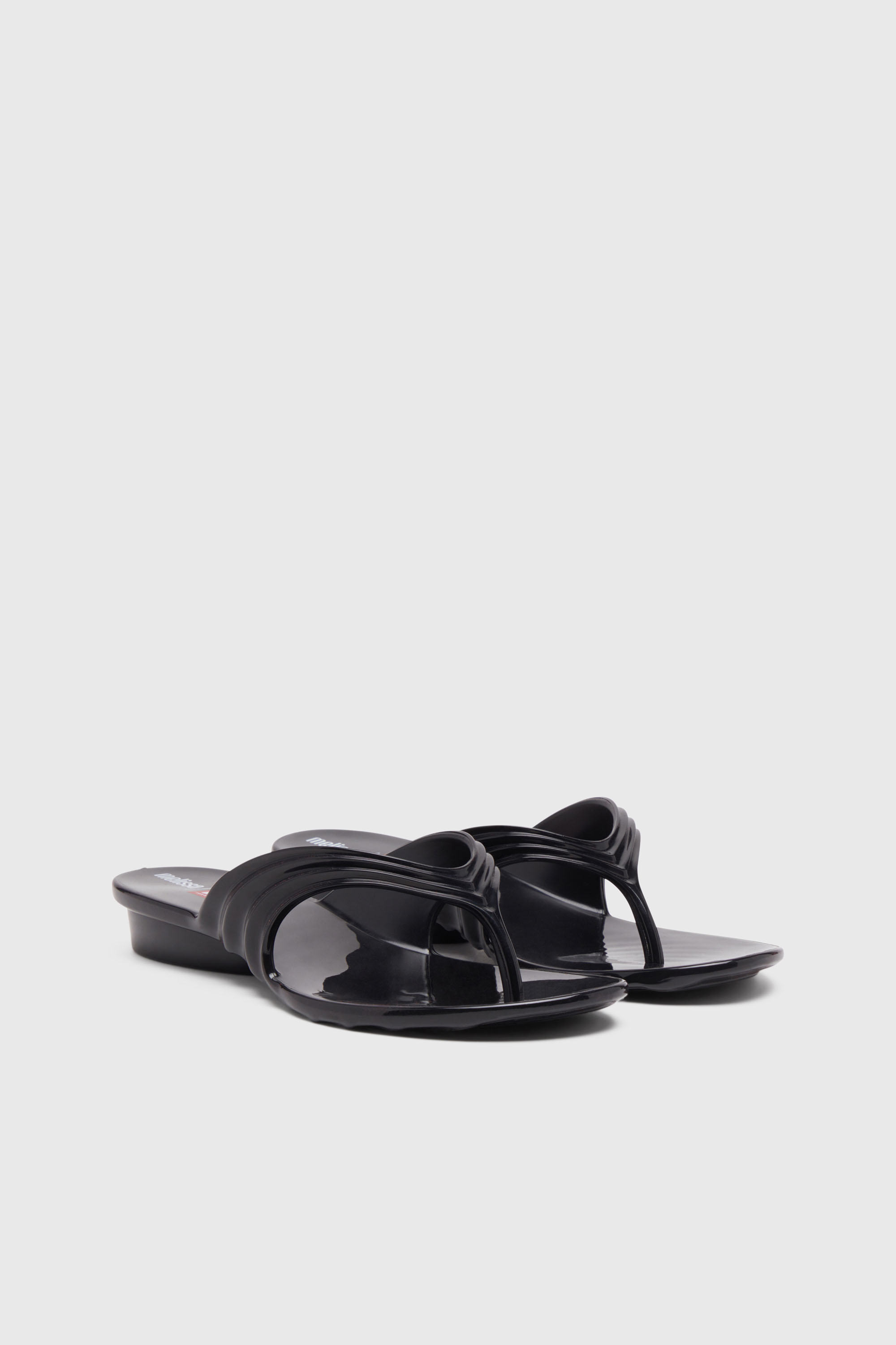 Diesel - MELISSA QUANTUM THONG, Tong sculpturale en Melflex&reg; Femme in Noir - 2