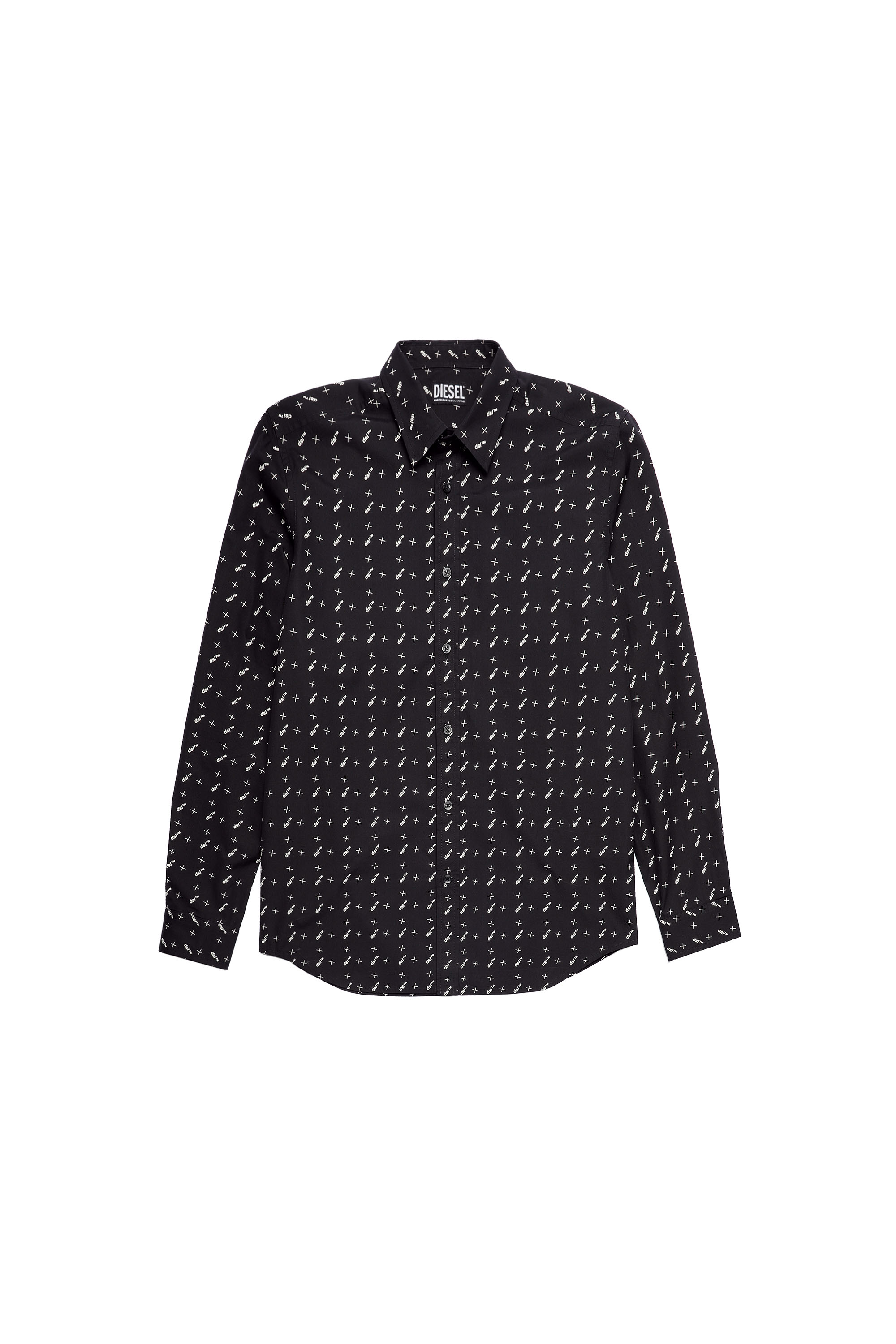 S-RILEY-TM-LS, Schwarz - Hemden