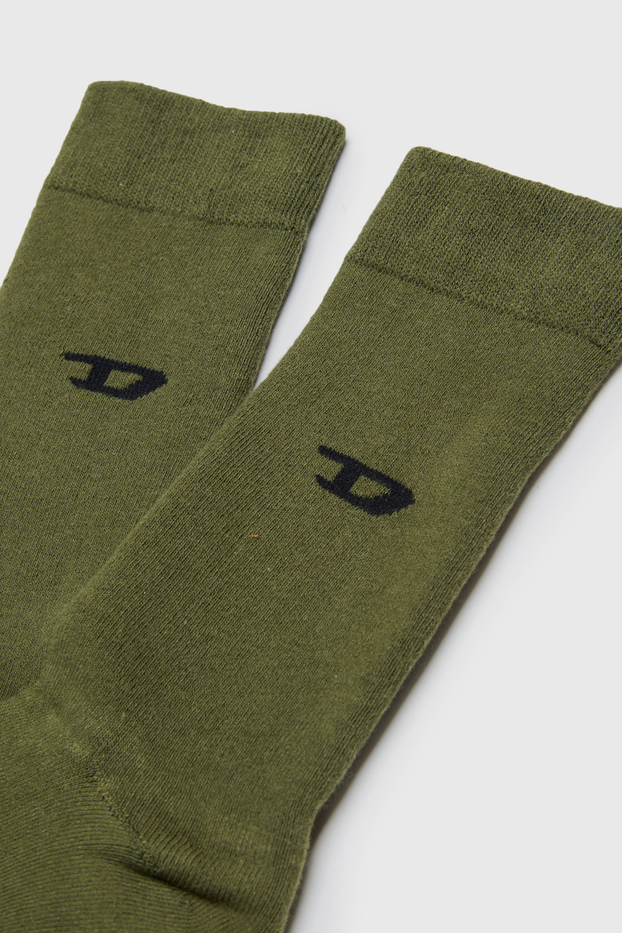 Diesel - ZSENDYBIPACK, Confezione da due paia di calzini in cotone con dettagli logo Uomo in Multicolor - 2