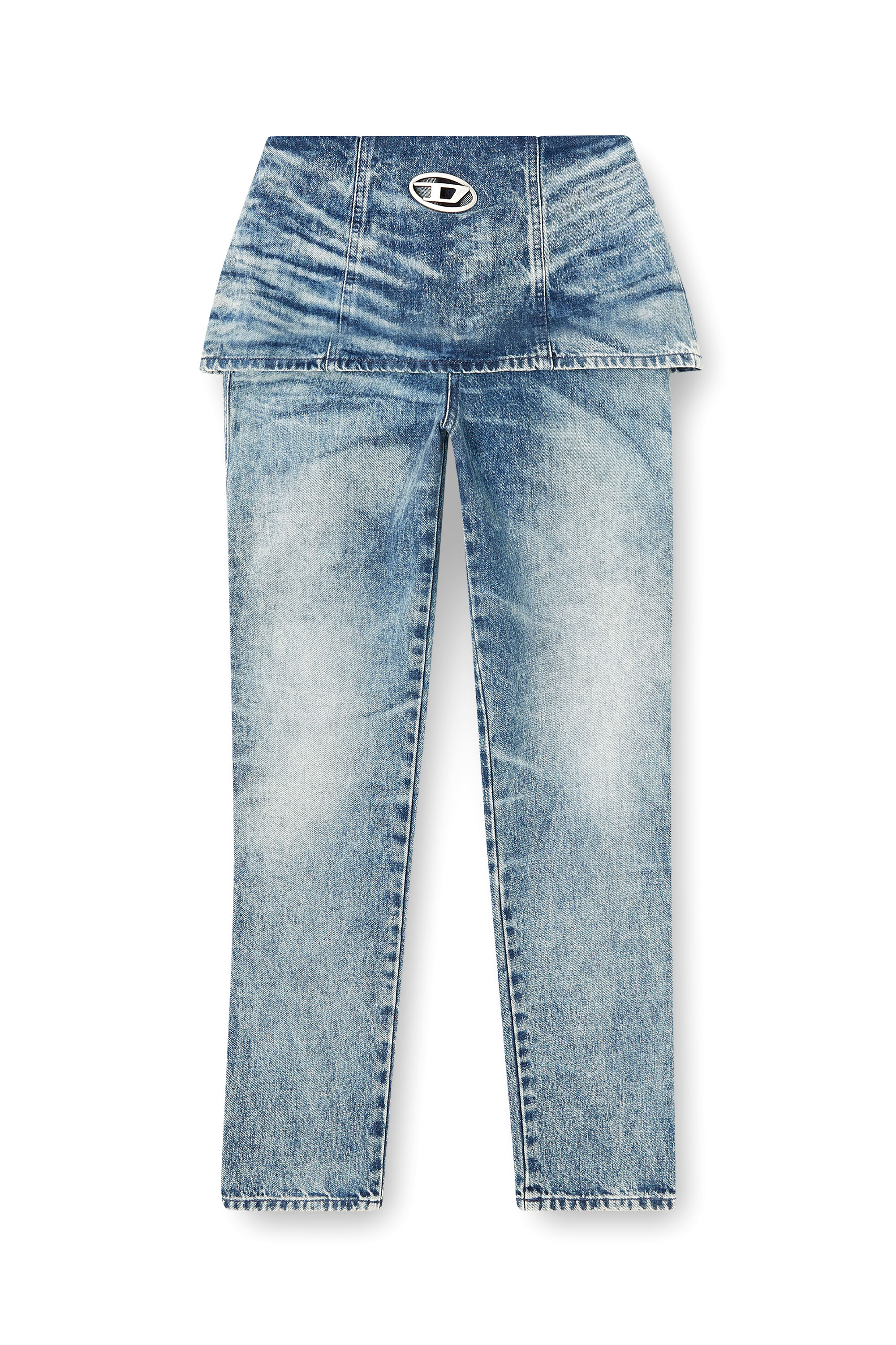 Diesel - Slim Jeans D-Hourjian 007DA Femme, Bleu Clair - Image 3