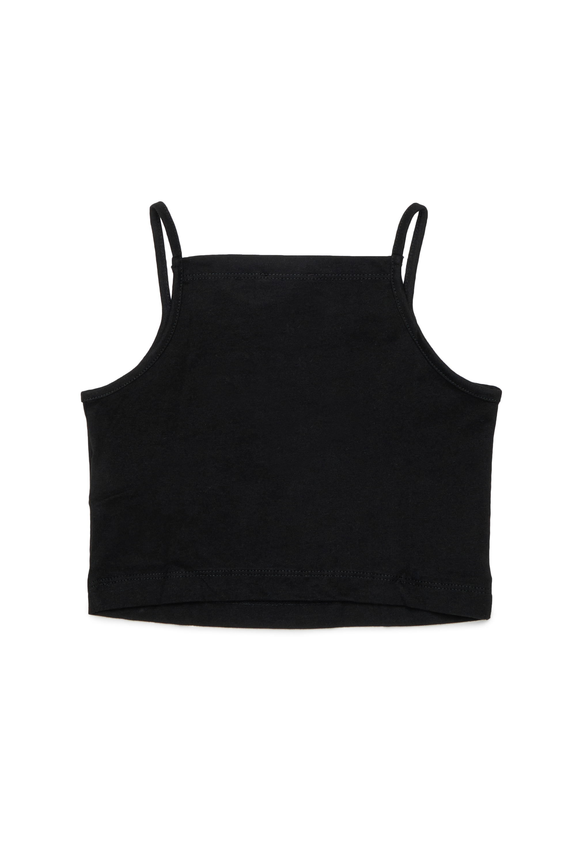 Diesel - TEDIM, Crop top &agrave; fines bretelles Femme in Noir - 2