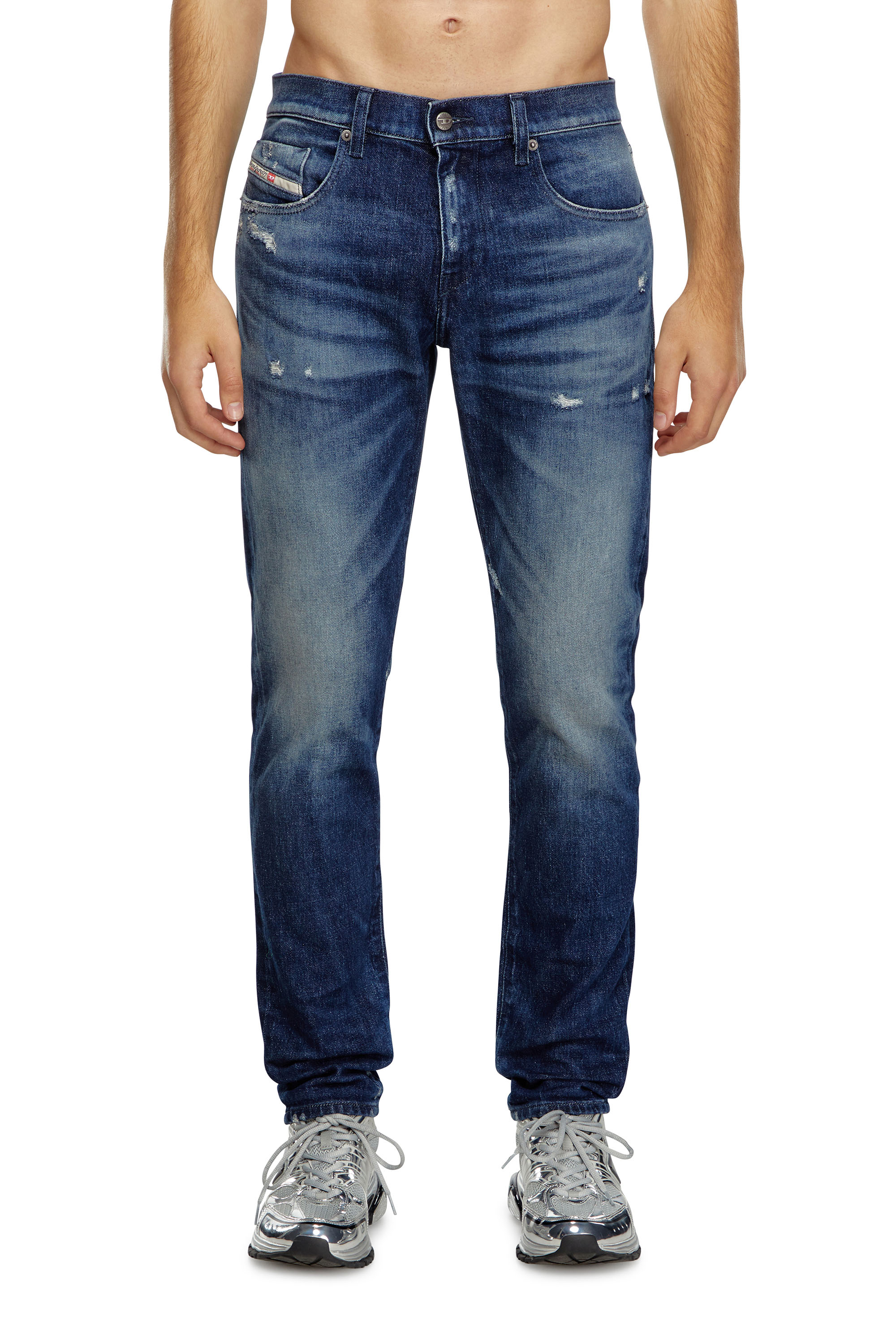 Diesel - Homme Slim Jeans 2019 D-Strukt 09J56, Bleu Foncé - Image 1
