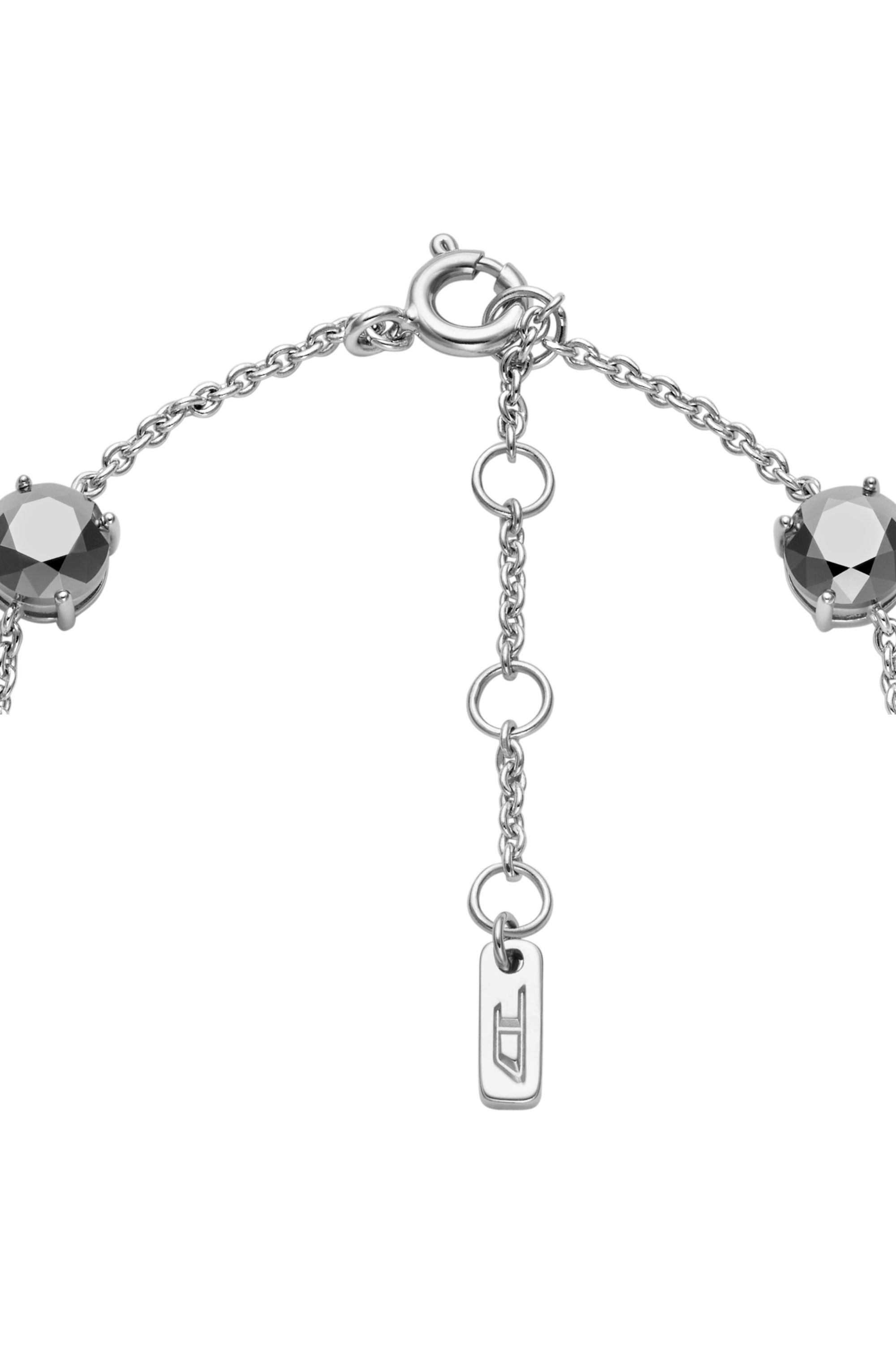 Diesel - DL1358040 STERLING SILVER JEWEL, Bracelet chaîne en argent sterling Mixte in Gris argenté - 2