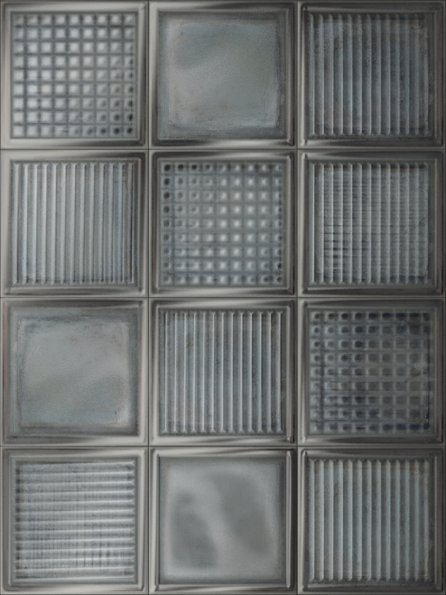 GLASS BLOCKS - WALL TILES, Glass Dusty Black - Ceramics