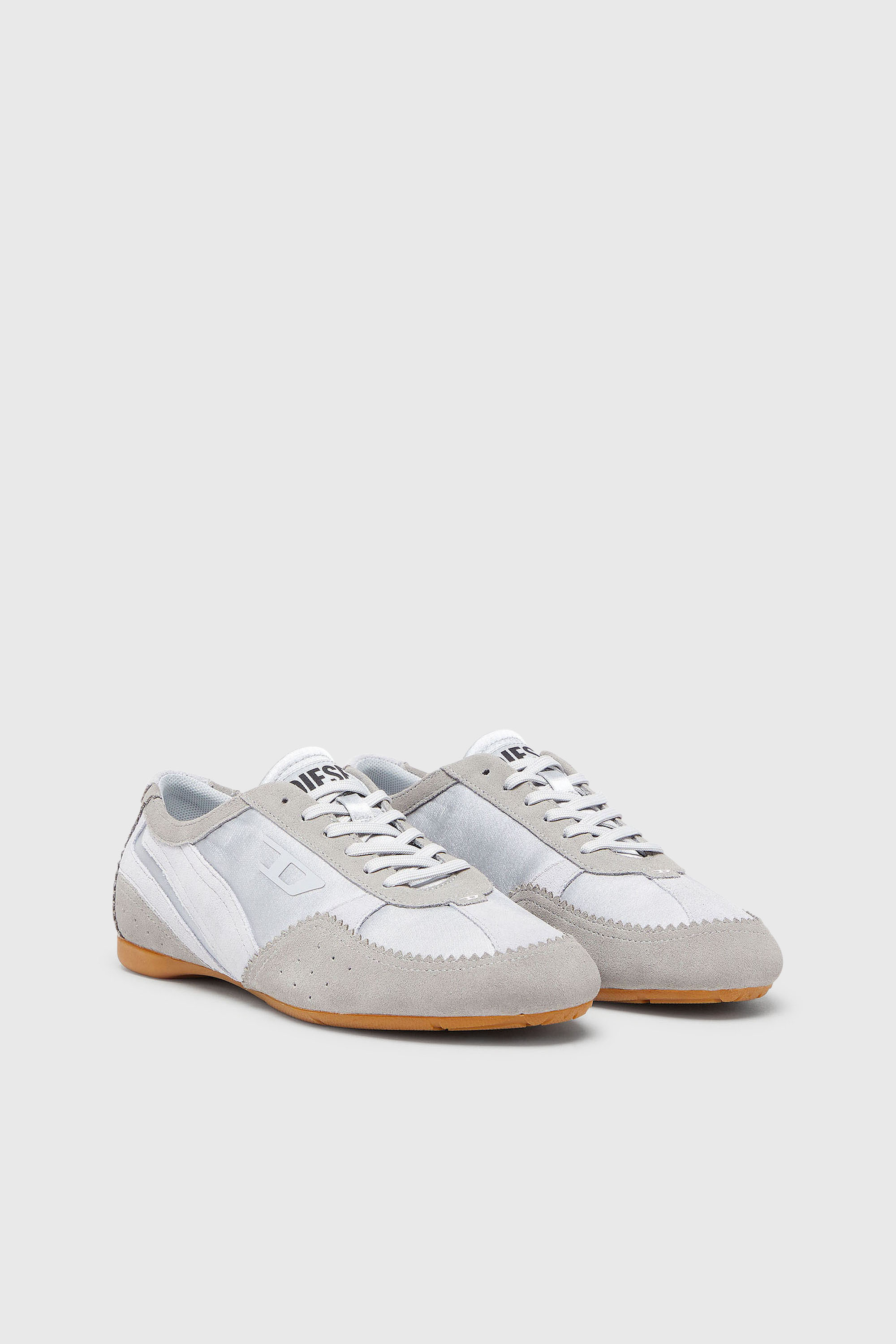 Diesel - D-MILE LOW II W, Damen D-Mile &ndash; Flat-Sneakers mit Wildleder-Overlays in Hellblau - 2