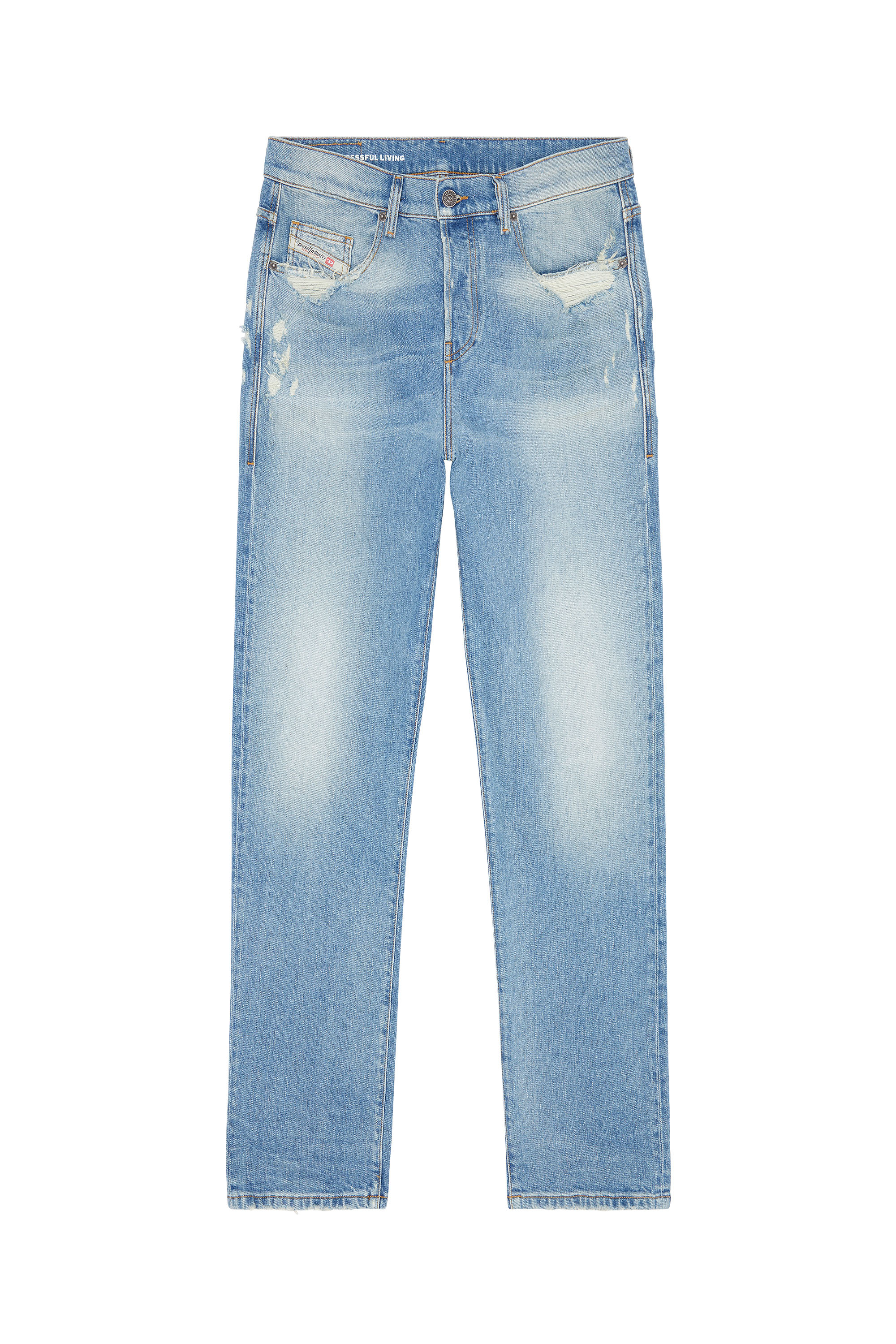 Diesel - Straight Jeans 2020 D-Viker 007N1, Blu Chiaro - Image 5