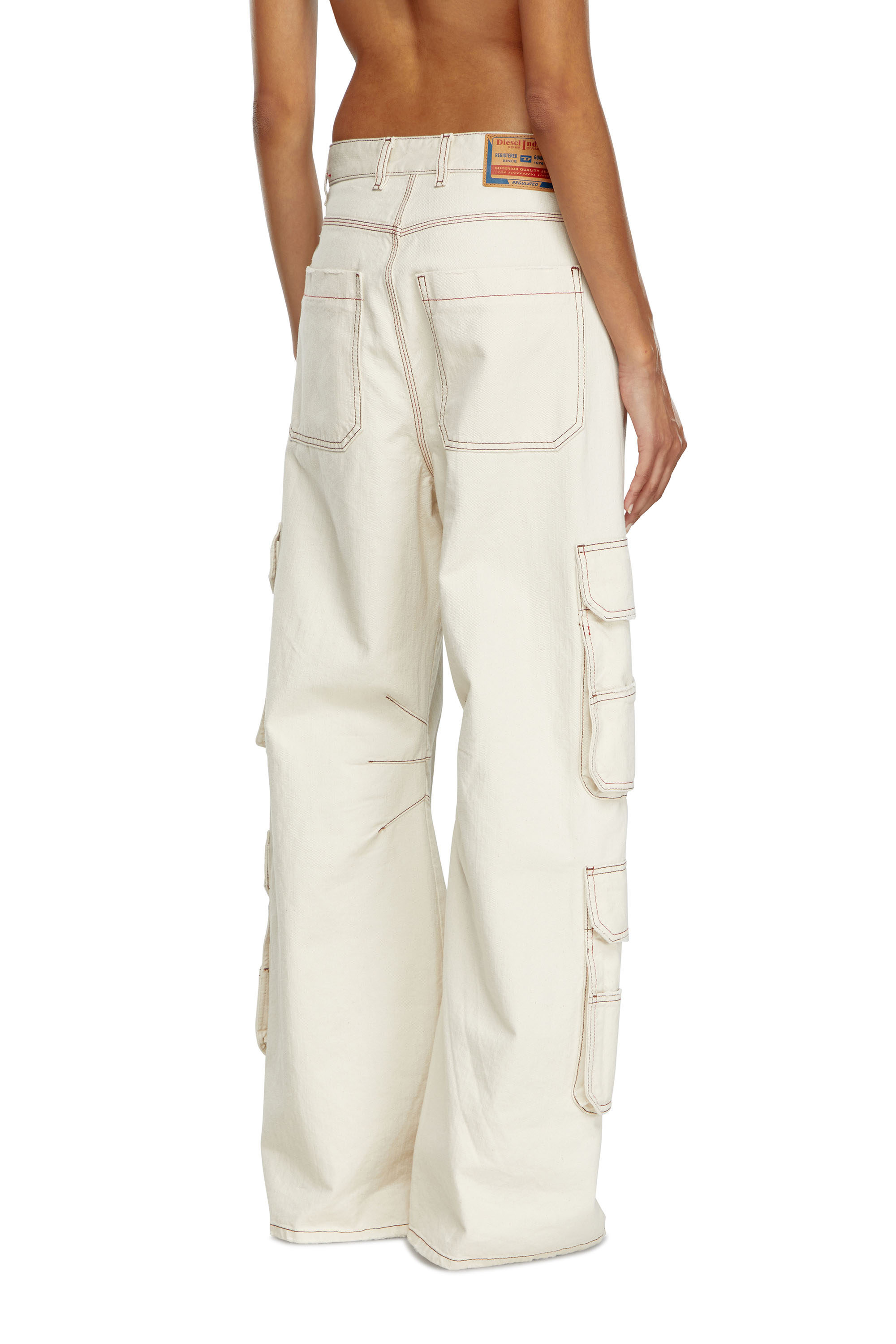 Diesel - Donna Straight Jeans 1996 D-Sire 0GRDQ, Bianco - Image 4