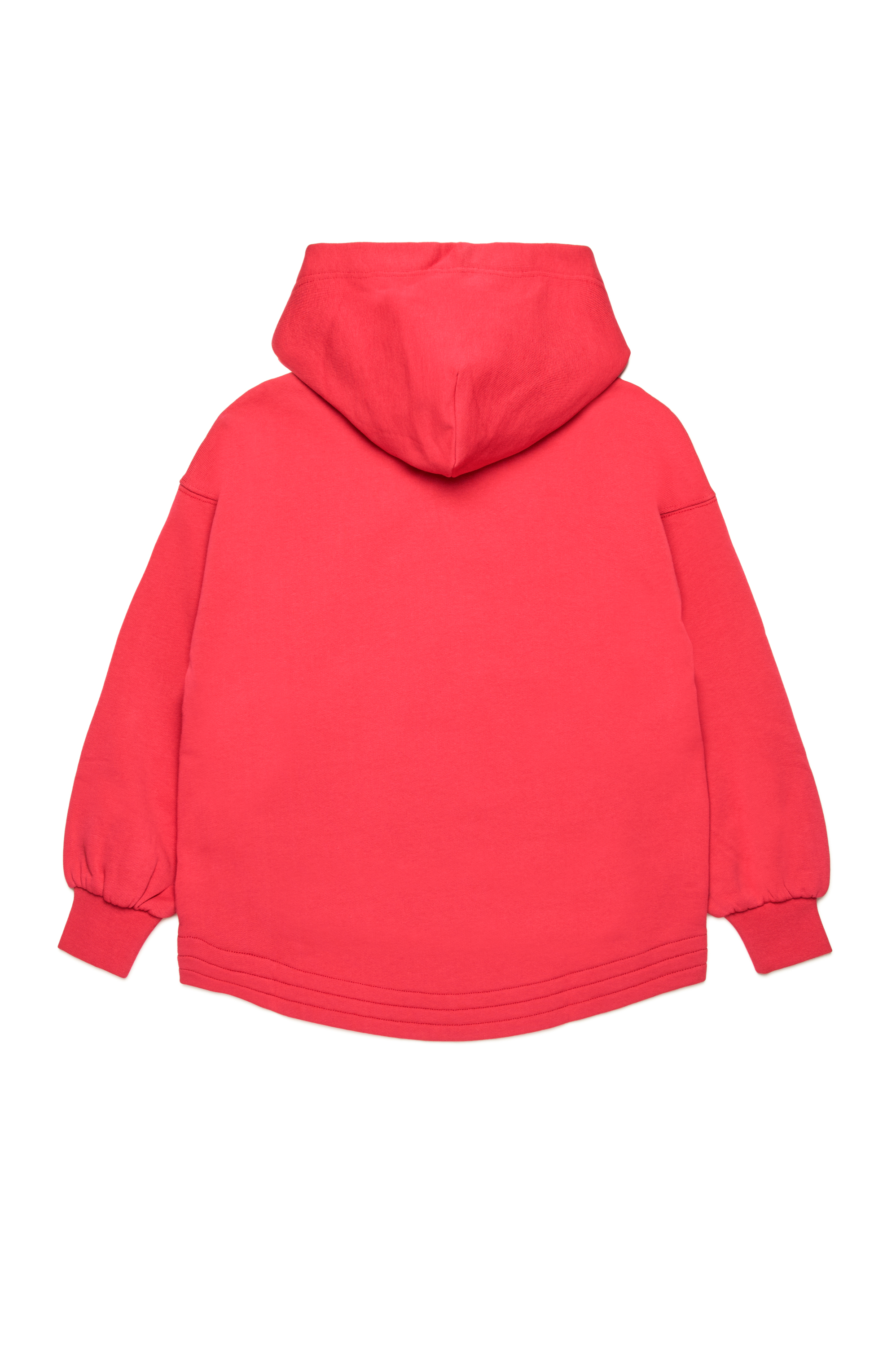 Diesel - SFPERU, Damen Kapuzenpullover mit Reißverschluss und Cutout-Oval D-Logo in Rosa - 2