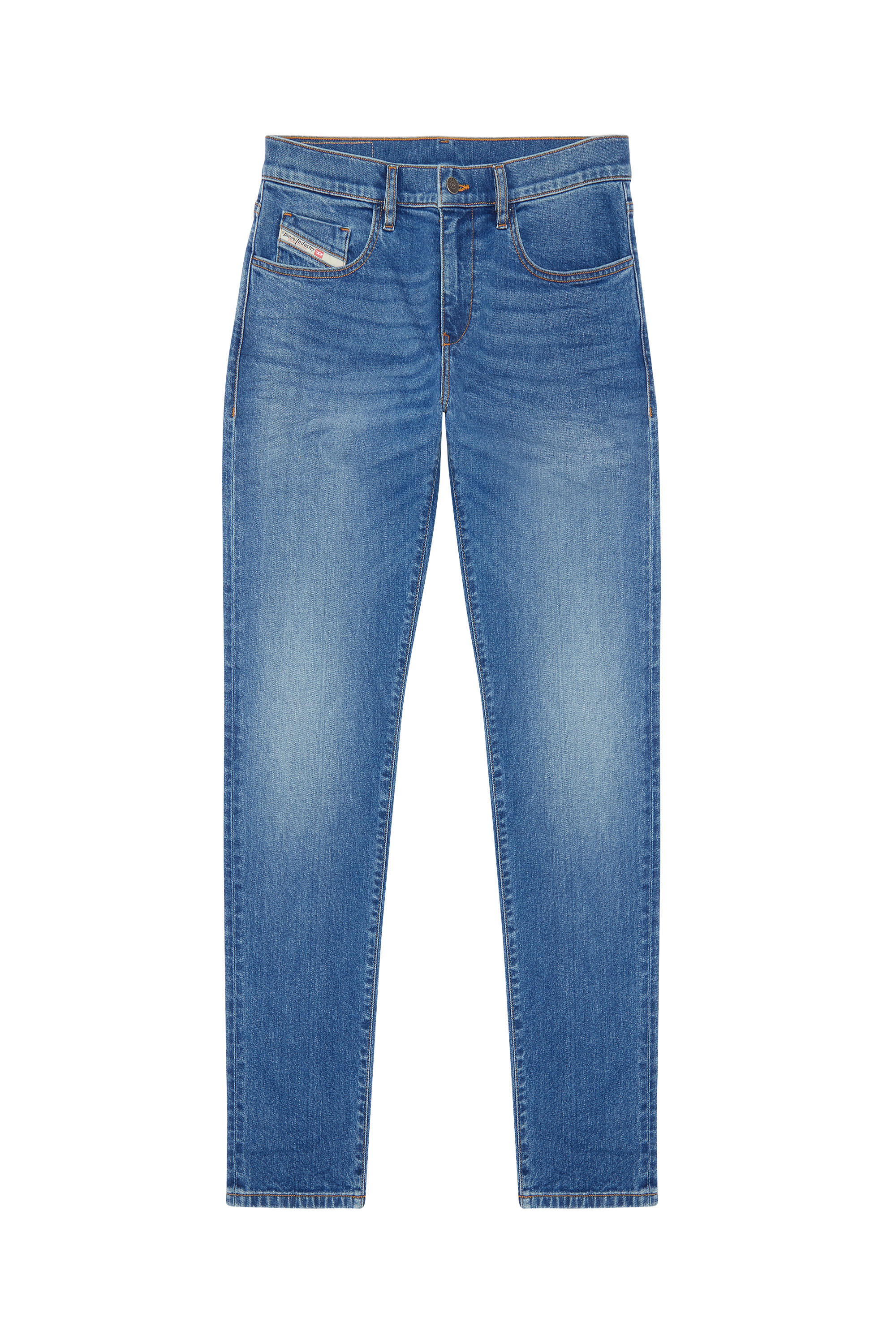 Diesel - 2019 D-Strukt 0ENAT Slim Jeans, Blu medio - Image 5