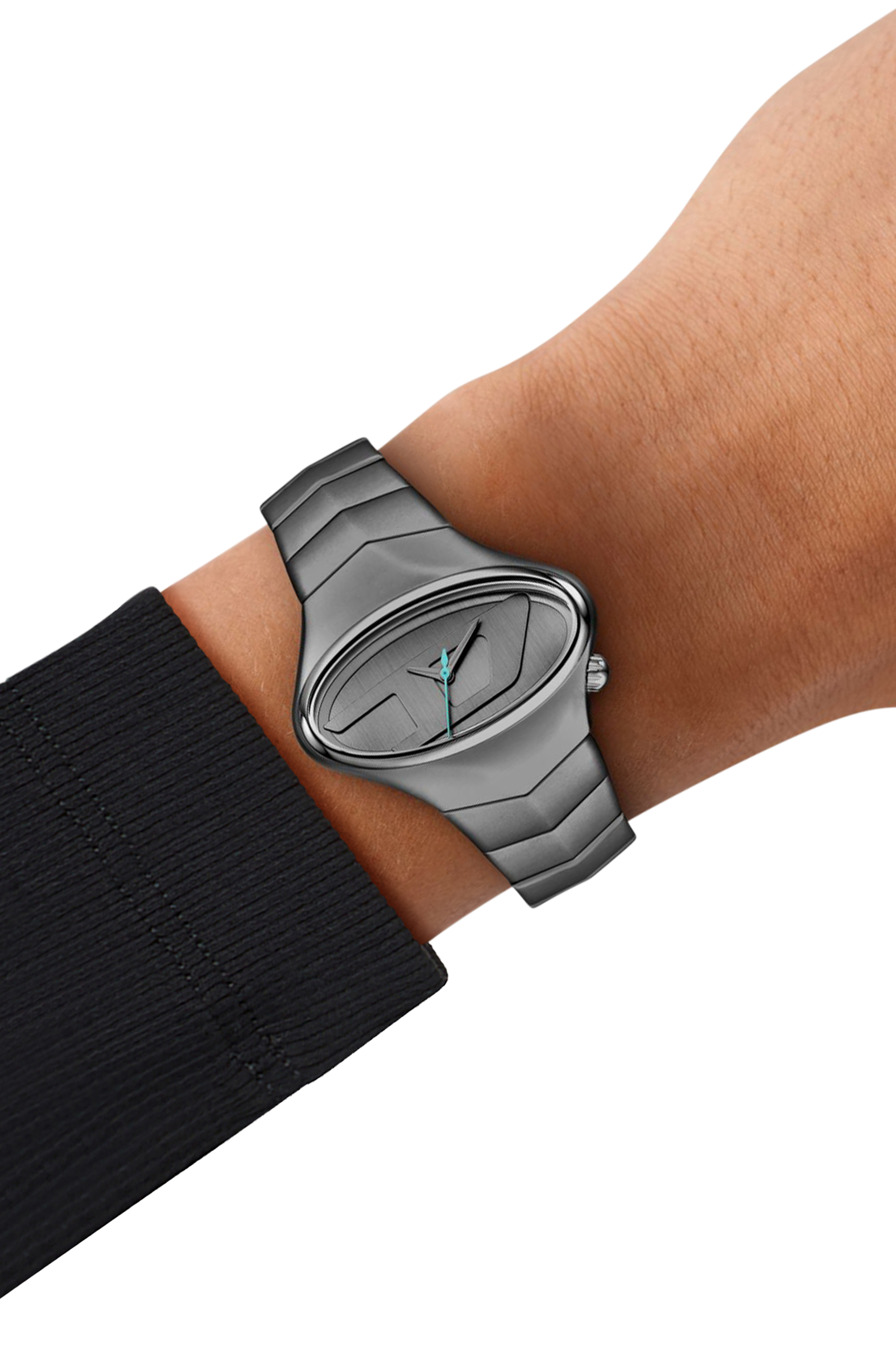 Diesel - DZ2229 WATCH, Herren D-Rush Armbanduhr aus Edelstahl in Gunmetal in Dunkelgrau - 4