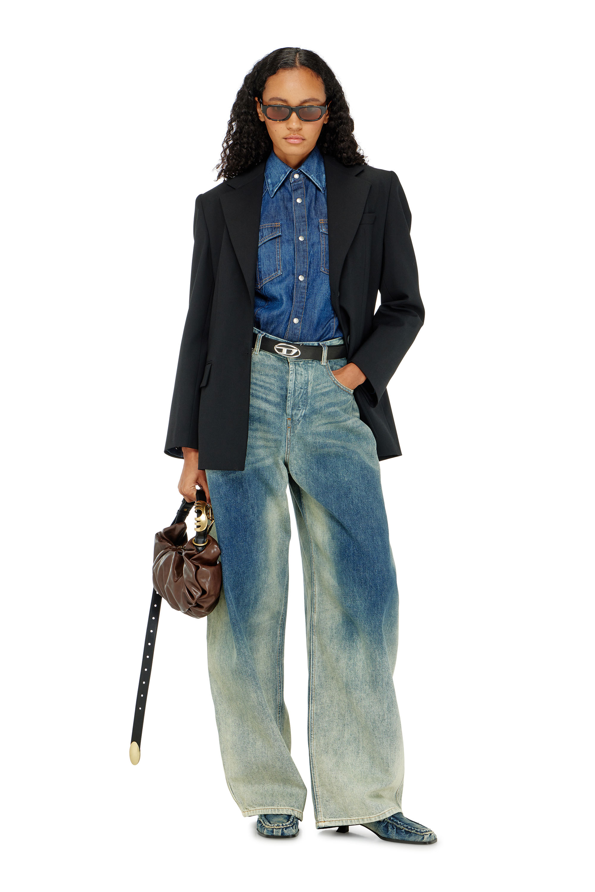 Diesel - G-KESS-R1, Blazer en m&eacute;lange de laine Femme in Noir - 2