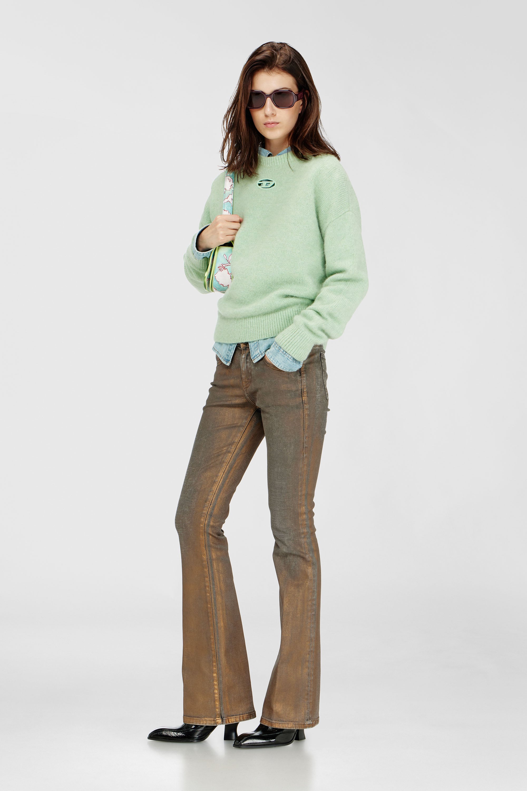 Diesel - Bootcut Jeans 1969 D-Ebbey 09Q38 Femme, Marron - Image 1