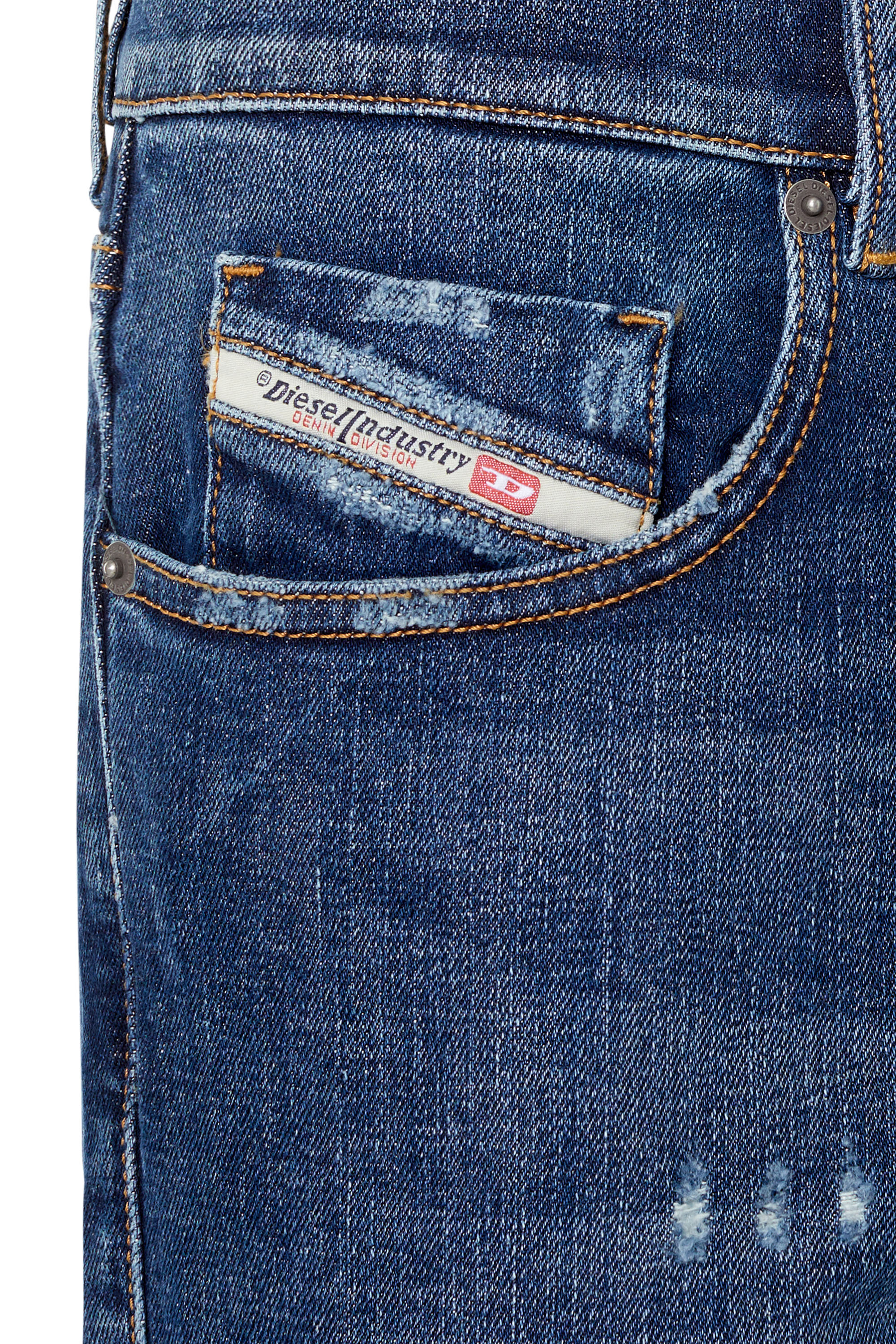 Diesel - 2019 D-STRUKT 09E45 Slim Jeans, Bleu moyen - Image 3