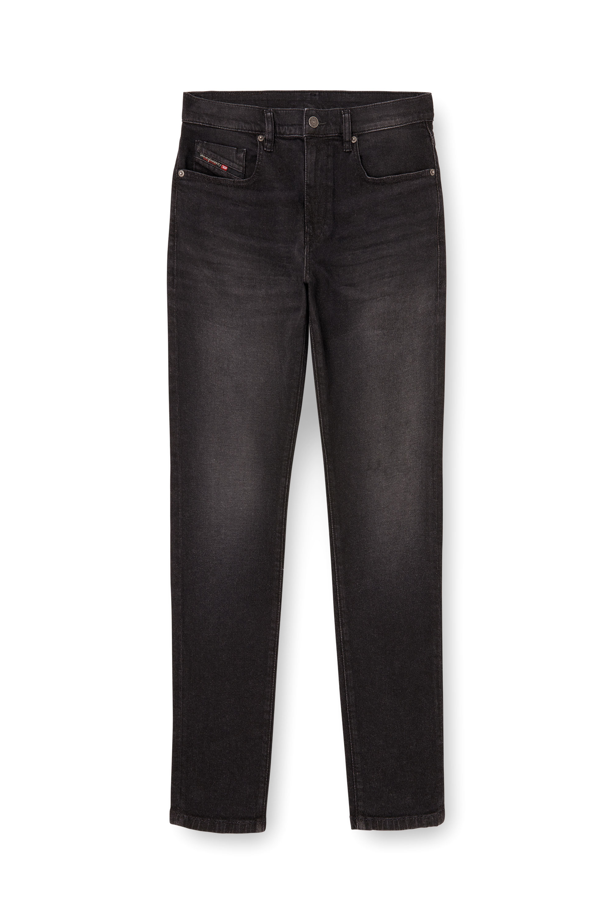 Diesel - Slim Jeans 2019 D-Strukt 0DBDT Homme, Noir/Gris foncé - Image 3