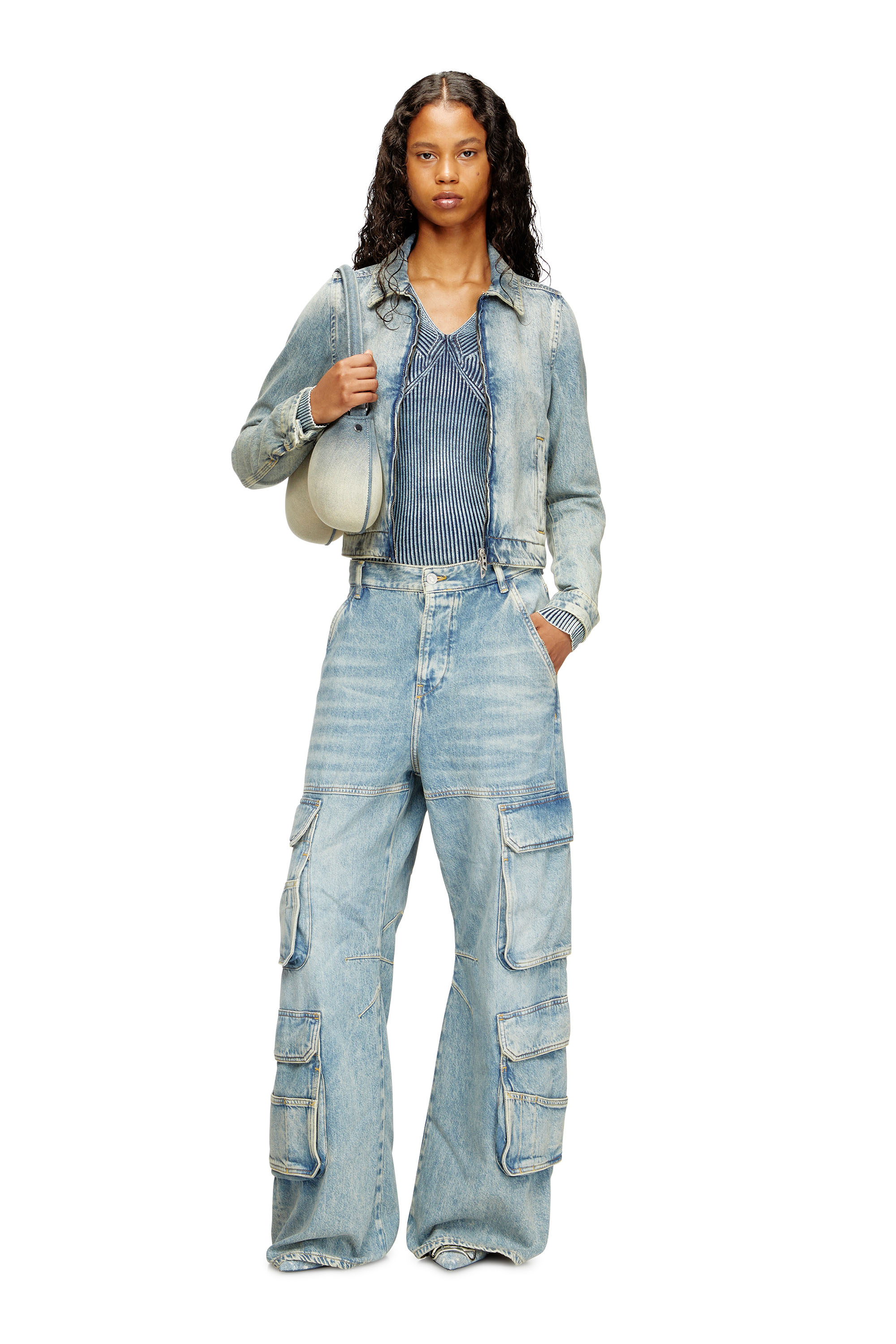 Diesel - Damen Relaxed Jeans 1996 D-Sire 0DBCX, Hellblau - 2
