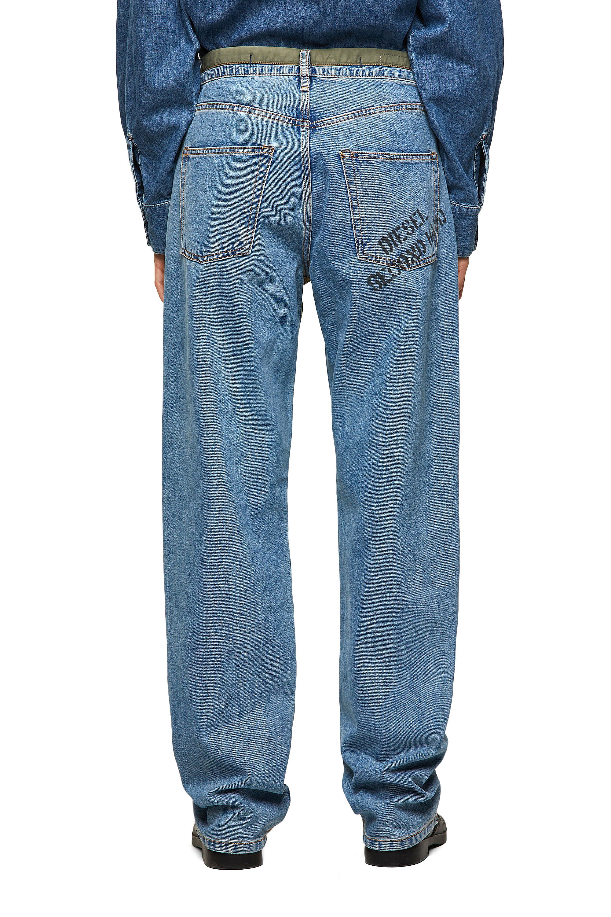 Diesel - DxD-P3 0CBBI Straight Jeans, Bleu Clair - Image 2