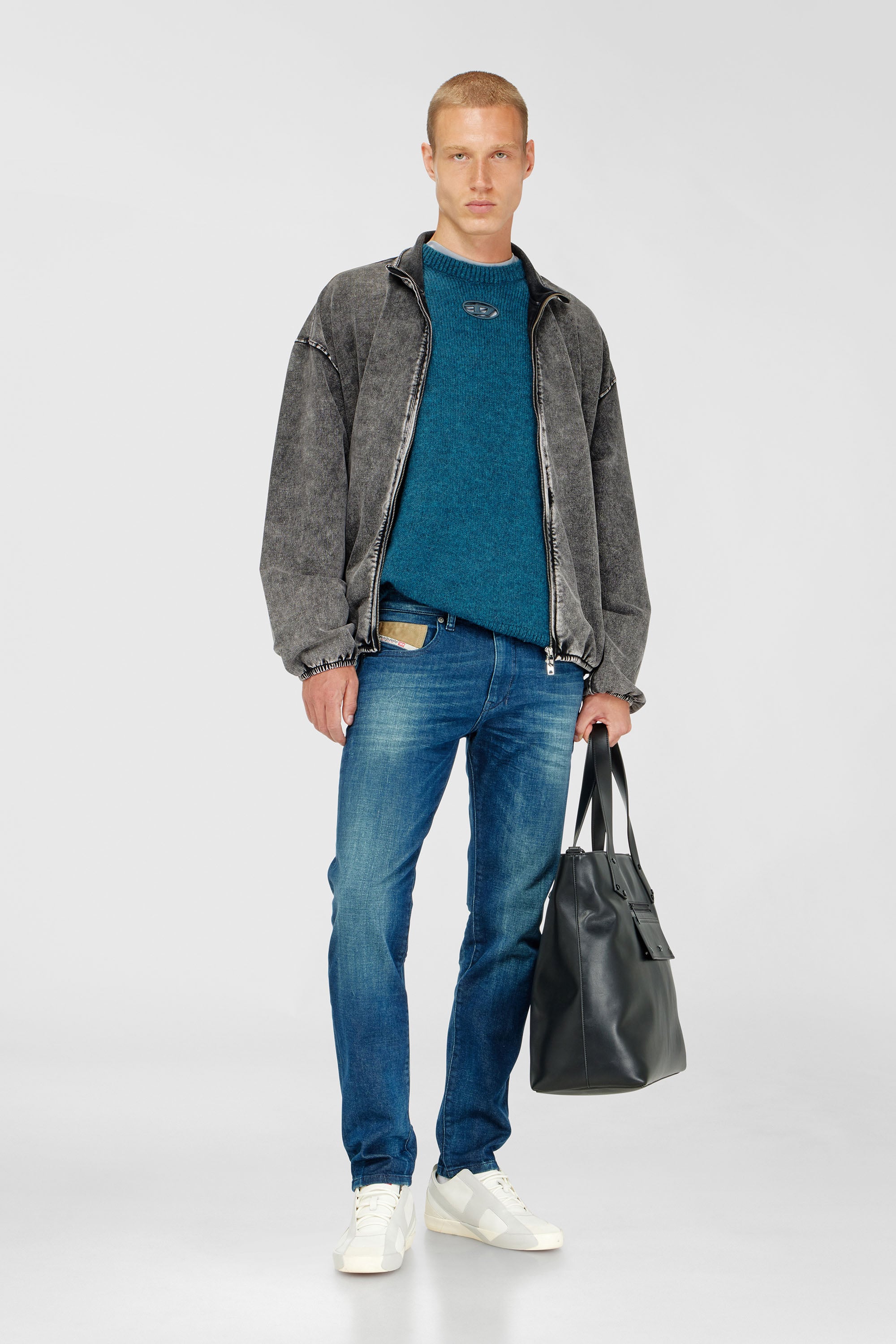 Diesel - Slim Jeans 2019 D-Strukt 0PBBZ Uomo, Blu medio - Image 1