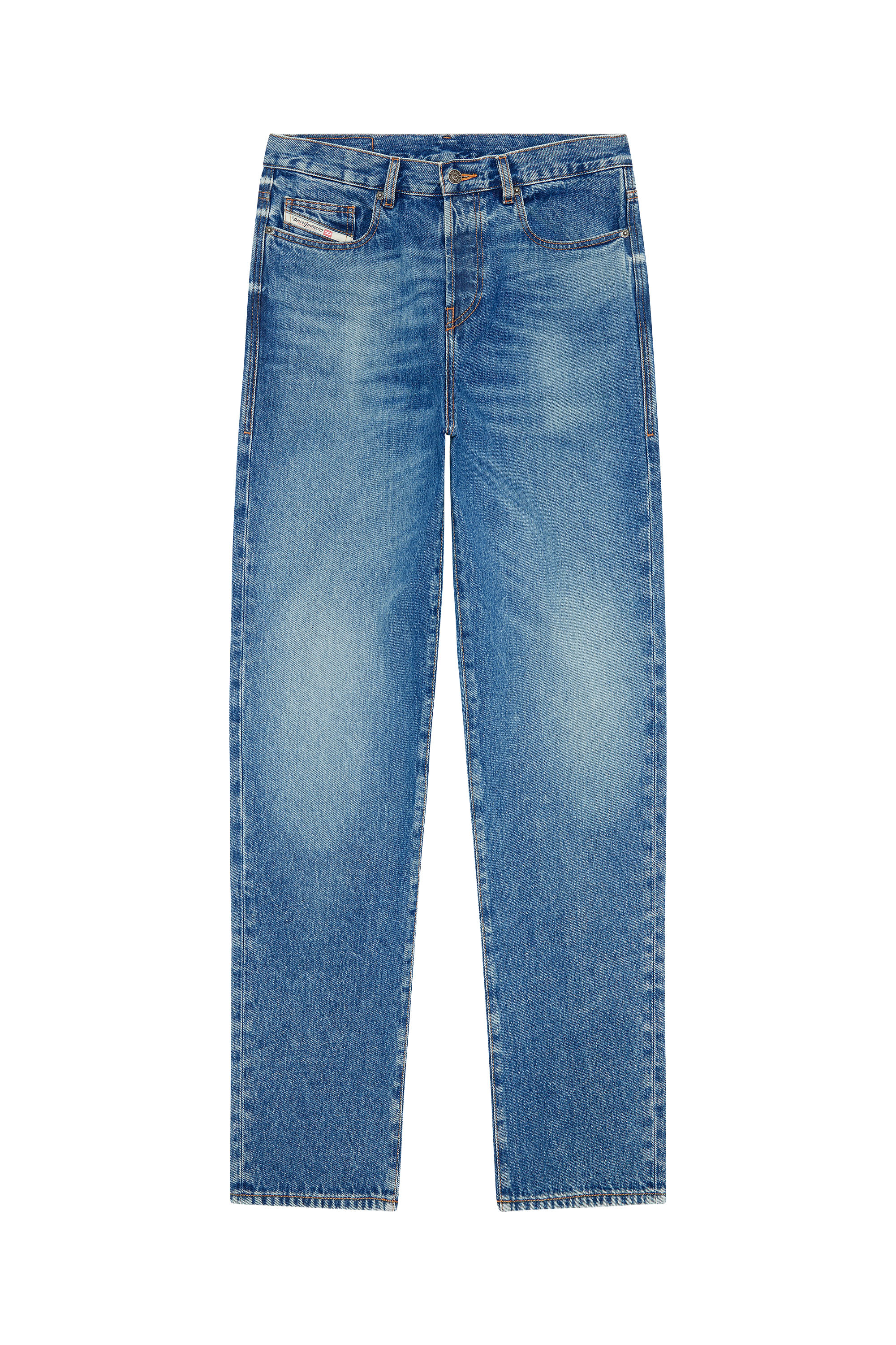 Diesel - 2020 D-Viker 0GYCT Straight Jeans, Bleu moyen - Image 6
