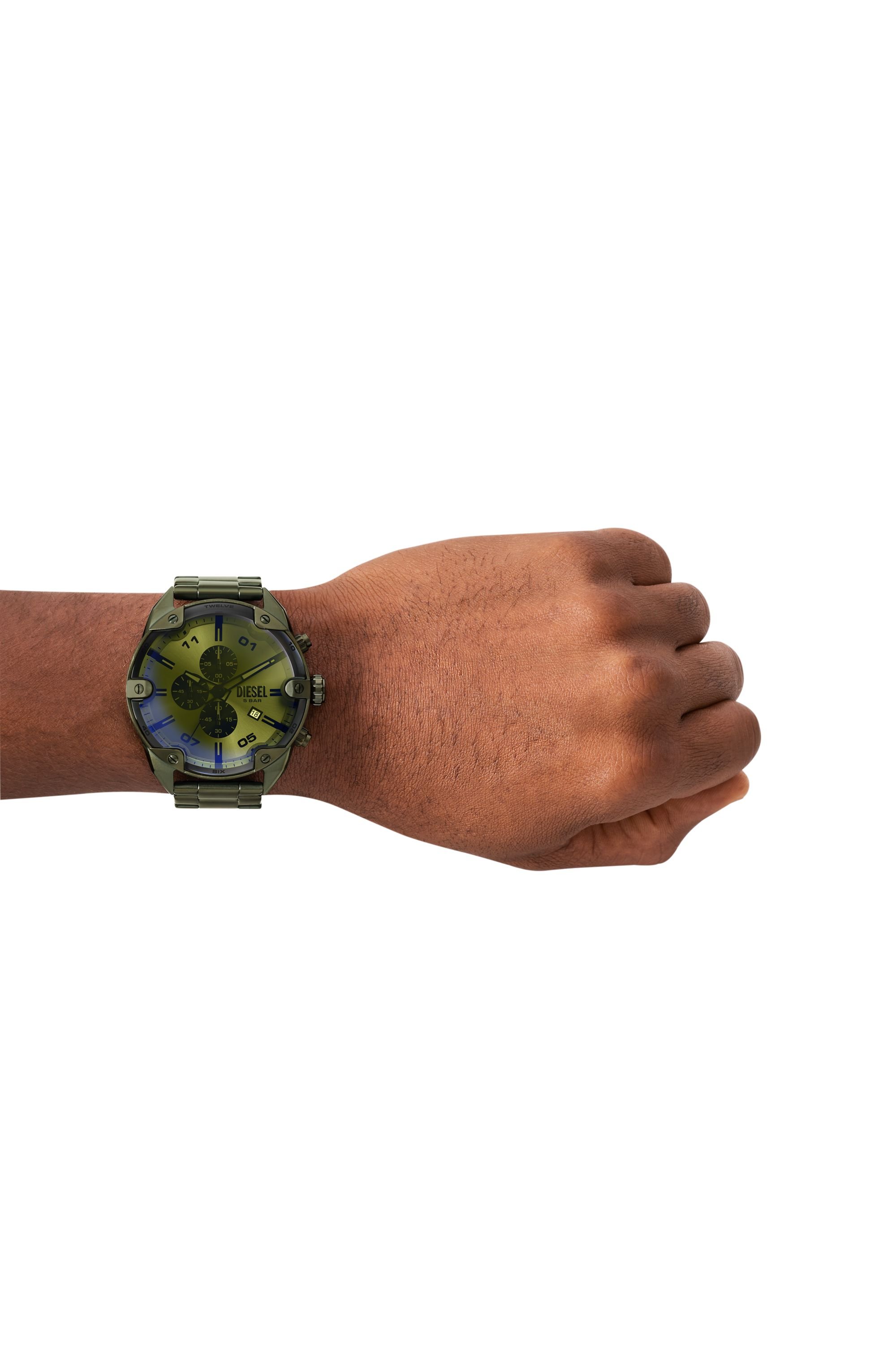 Diesel - DZ4670 WATCH, Orologio Spiked in acciaio inossidabile verde Uomo in Verde - 4