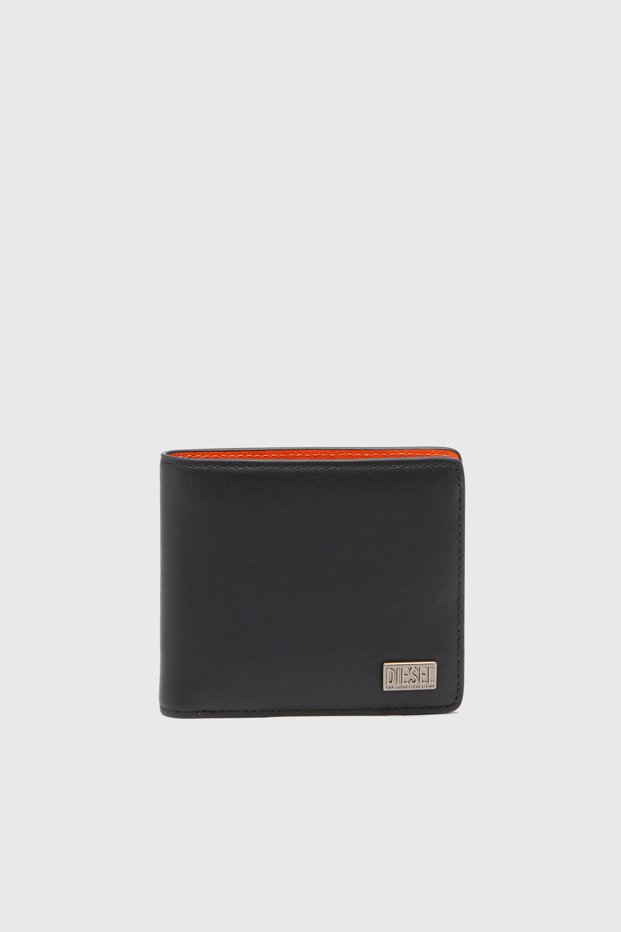 BISCOTTO BI-FOLD COIN S 3D, Schwarz/Orange