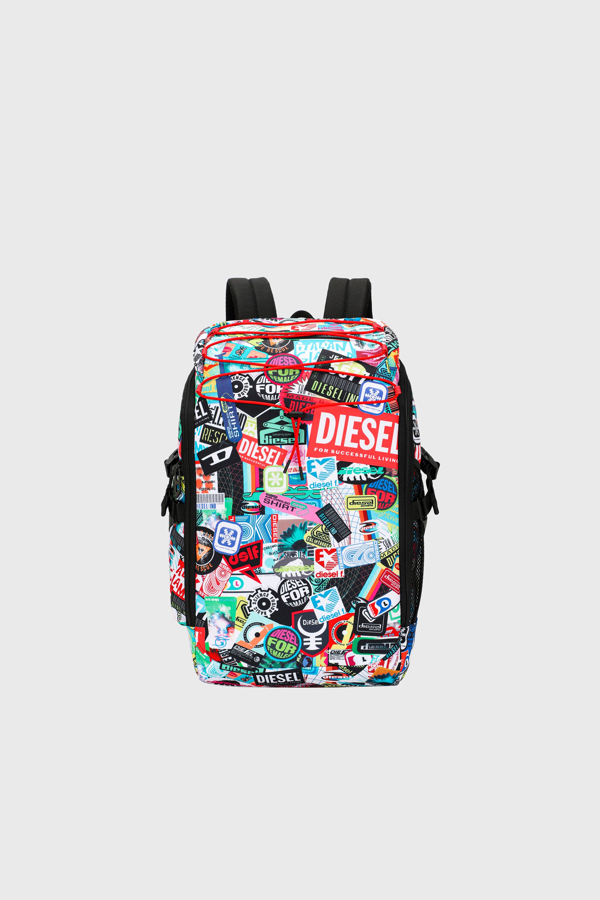 Diesel - DIESEL PC PRINTED BACKPACK-STICKERS- DSB, Unisex Multifunktionaler Rucksack mit Aufklebern in Bunt - 1