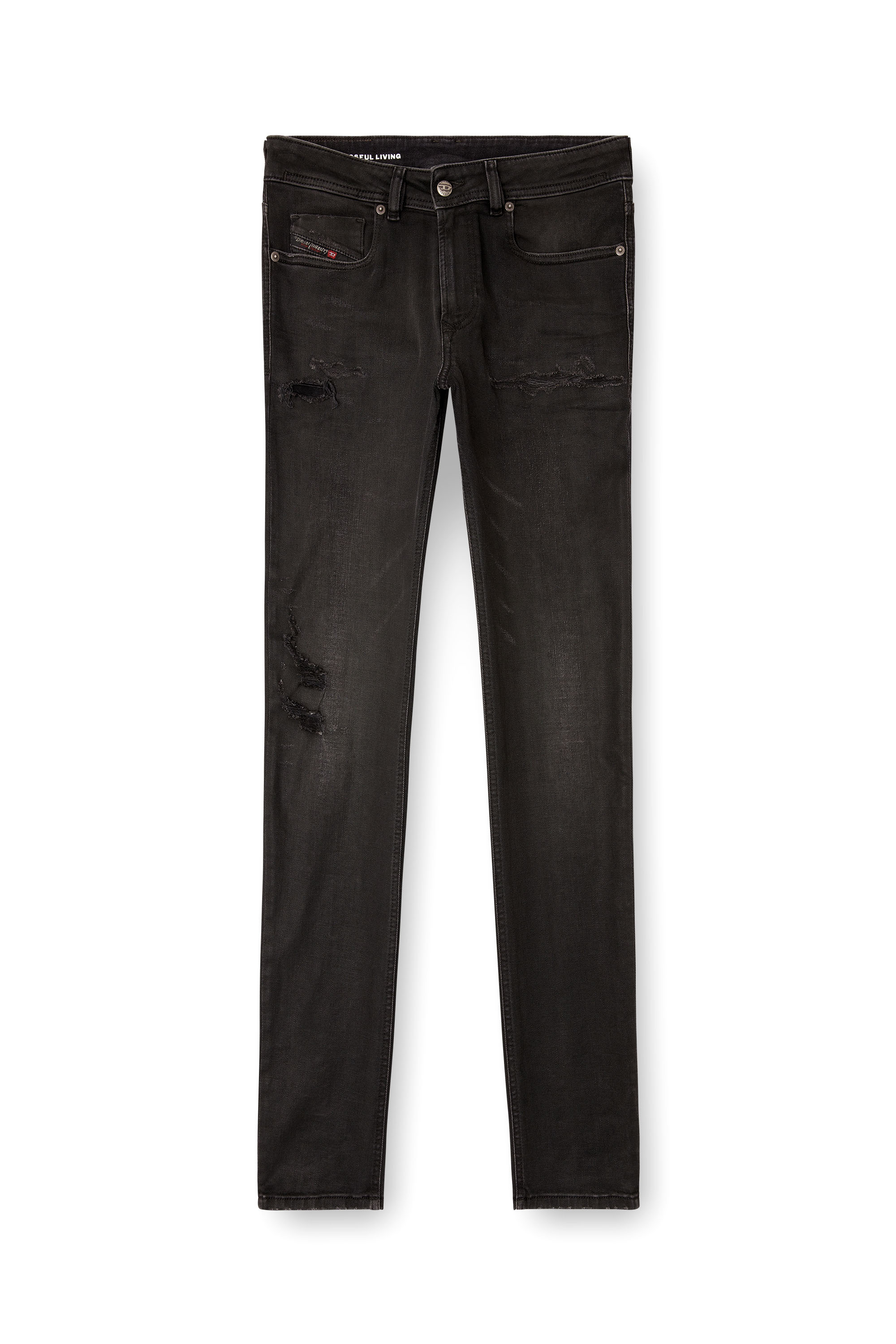 Diesel - Skinny Jeans 1979 Sleenker 068SG Homme, Noir/Gris foncé - Image 3