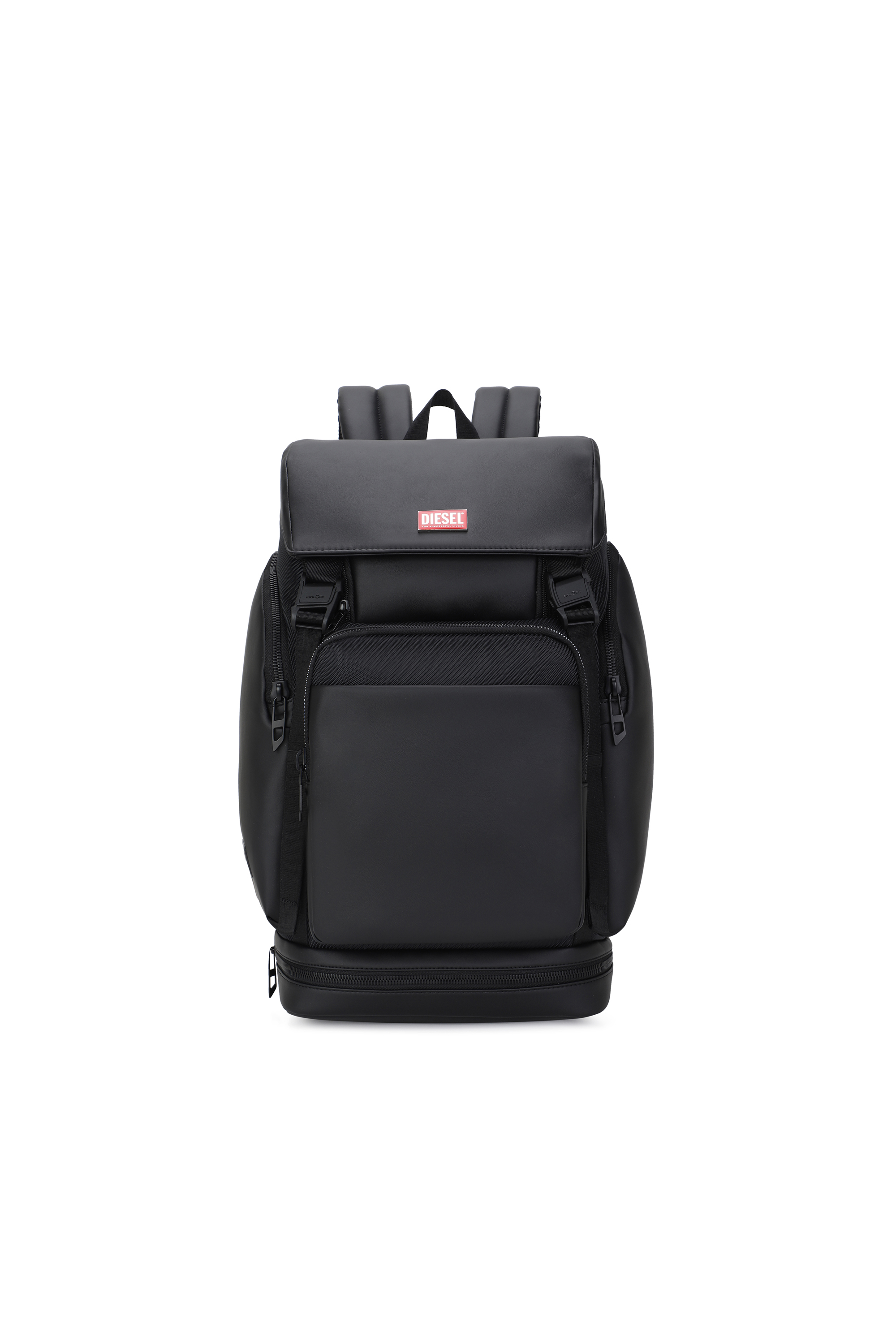 Diesel - DIESEL CARBON FIBER BACKPACK-BLACK  DSB0, Unisex Funktionaler Business-Rucksack in Schwarz - 1