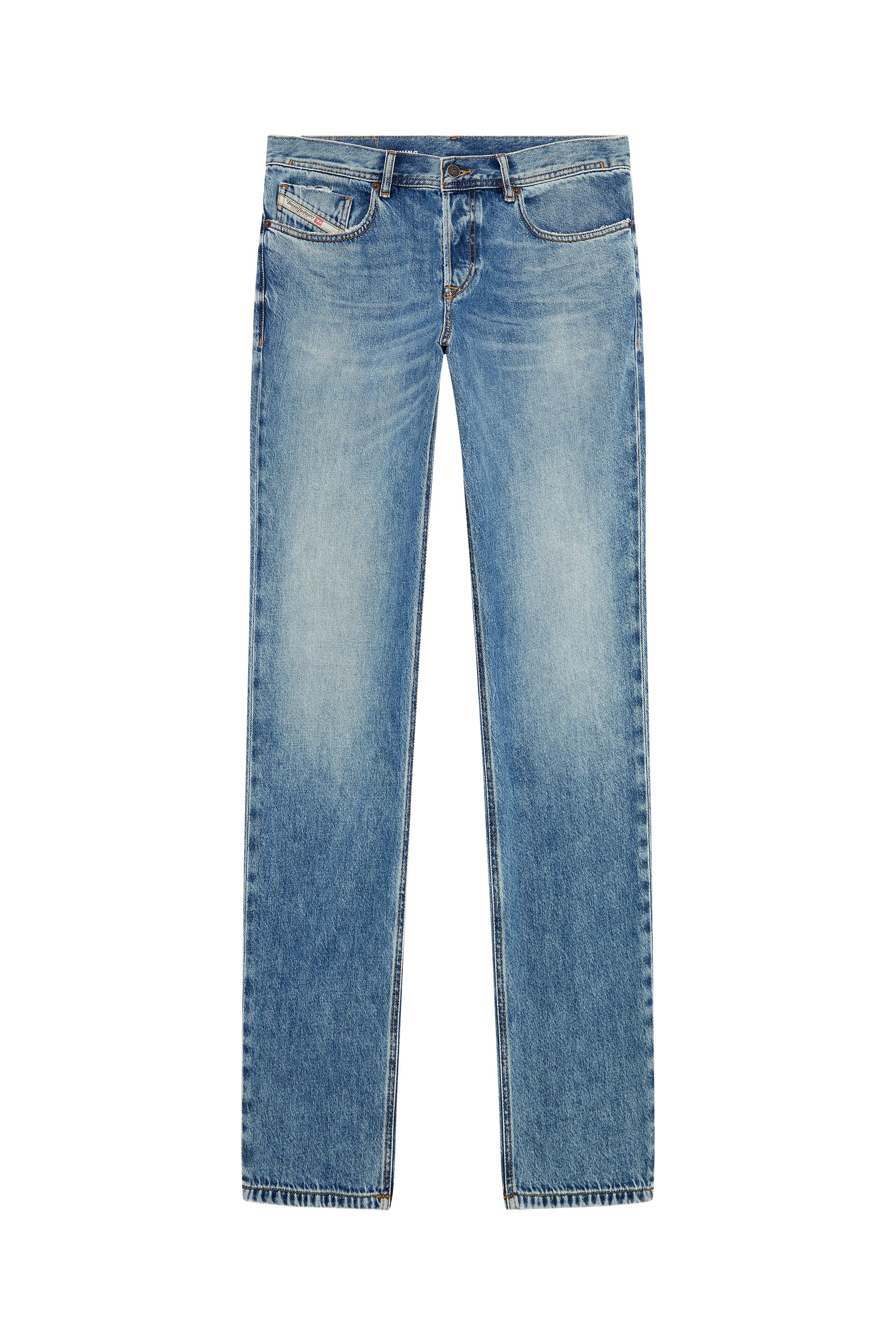 Diesel - Tapered Jeans 2023 D-Finitive 09H95, Blu medio - Image 5
