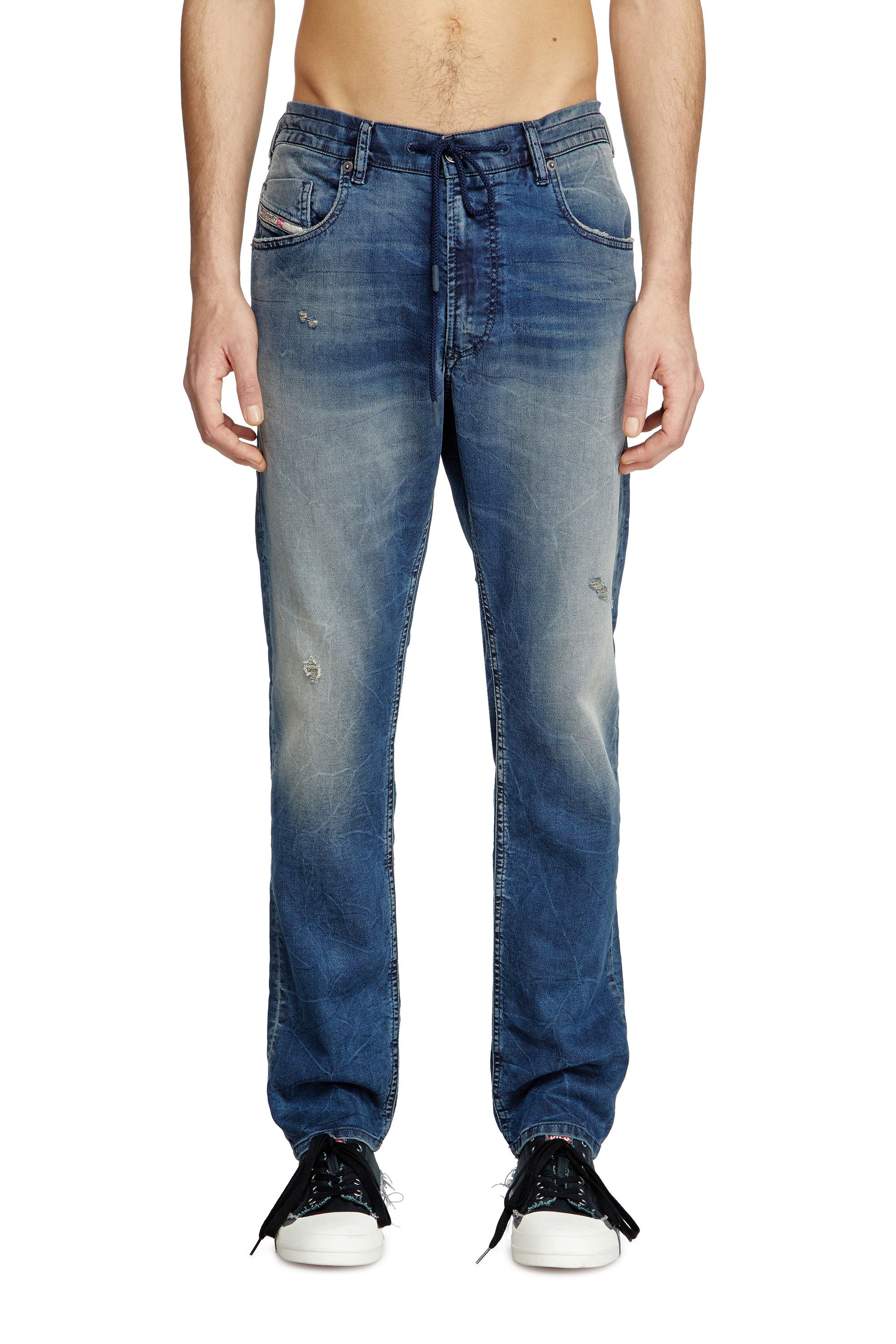 Diesel - Regular 2030 D-Krooley Joggjeans® 068PI Uomo, Blu medio - Image 1