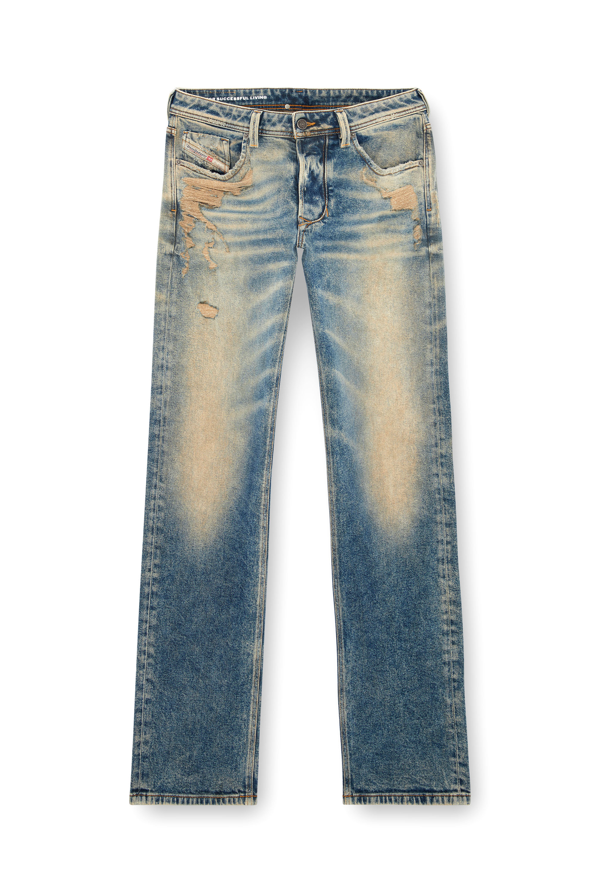 Diesel - Herren Straight Jeans 1985 Larkee 09K32, Mittelblau - Image 5